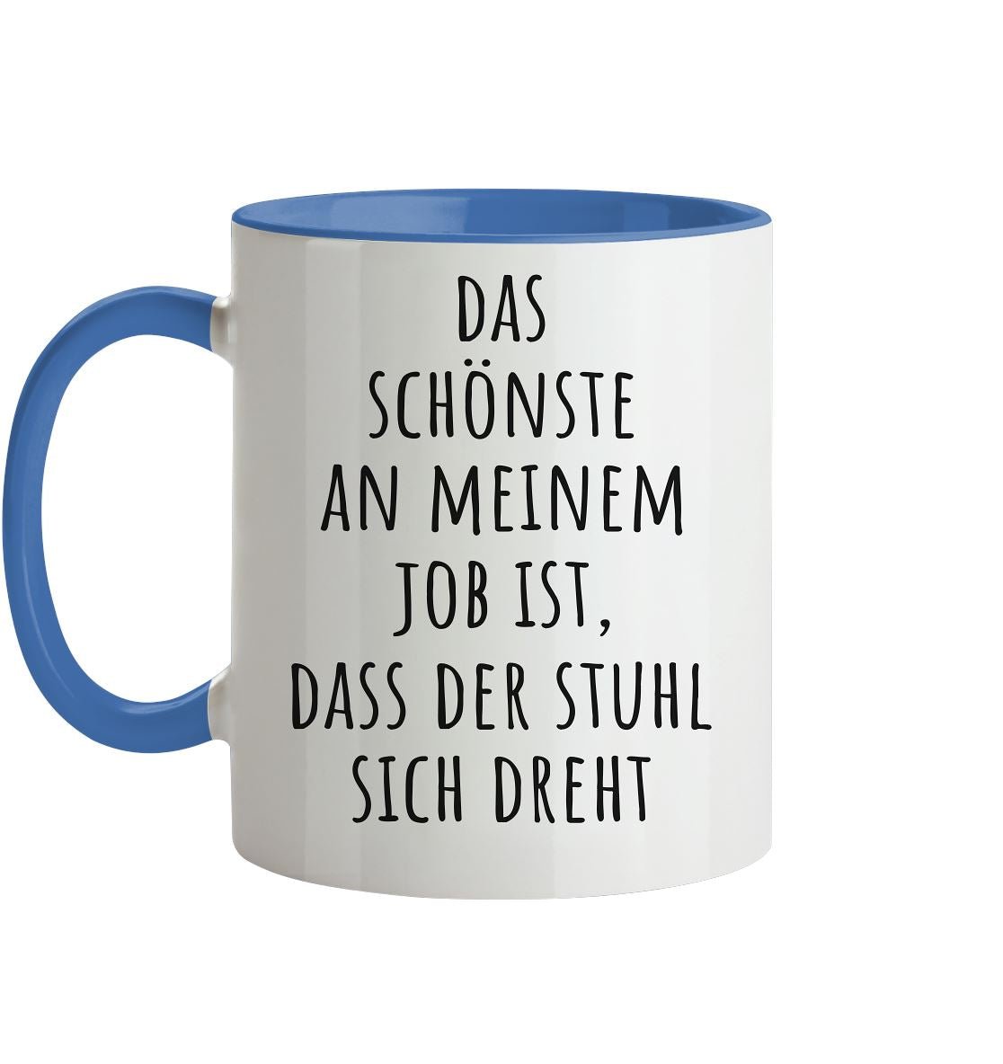 Das schönste an meinem Job - Tasse zweifarbig - BINYA