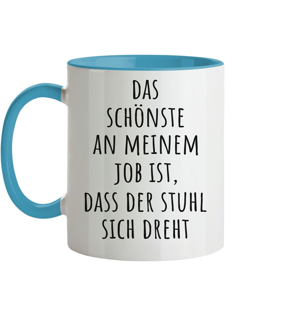 Das schönste an meinem Job - Tasse zweifarbig - BINYA