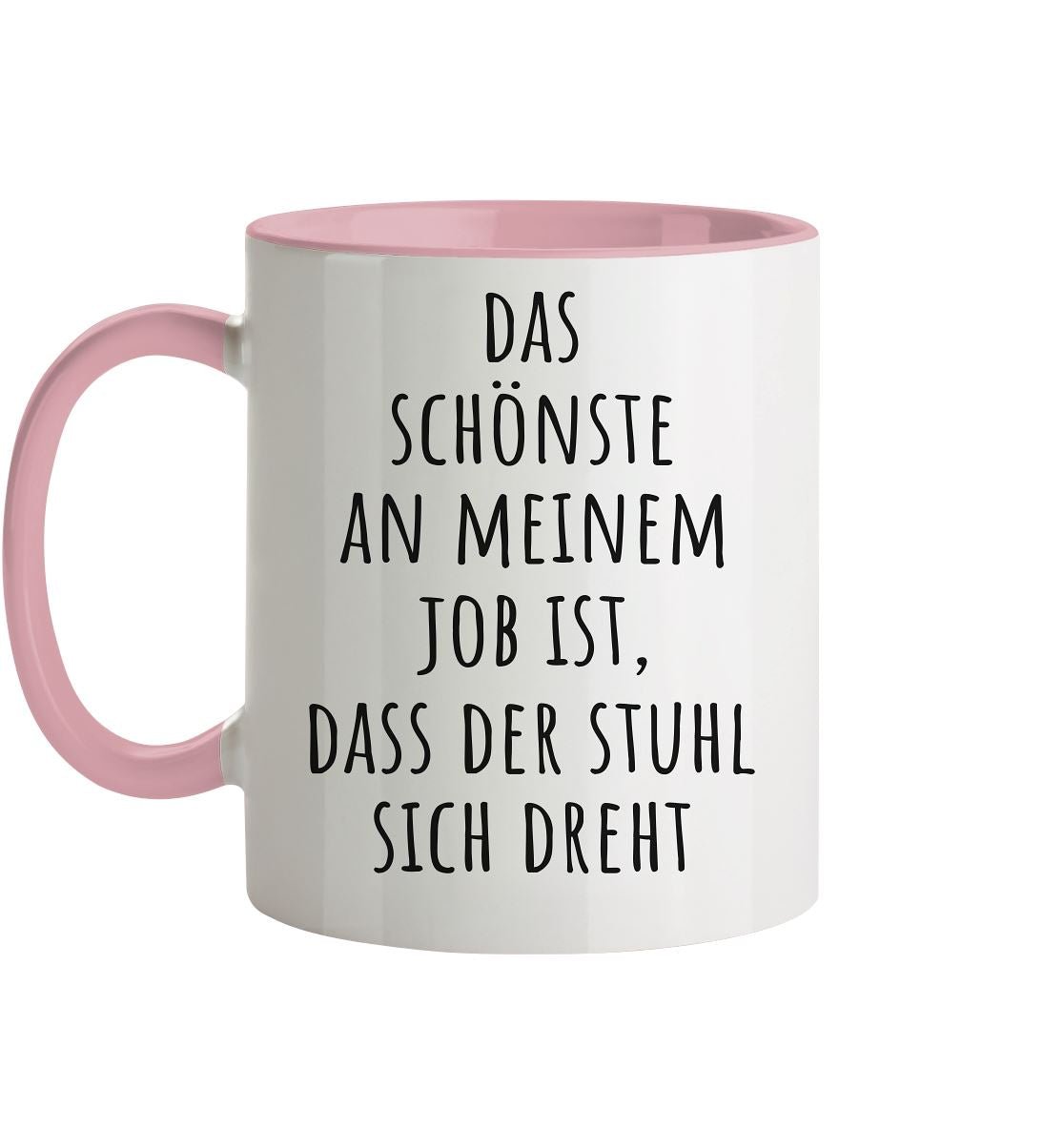 Das schönste an meinem Job - Tasse zweifarbig - BINYA