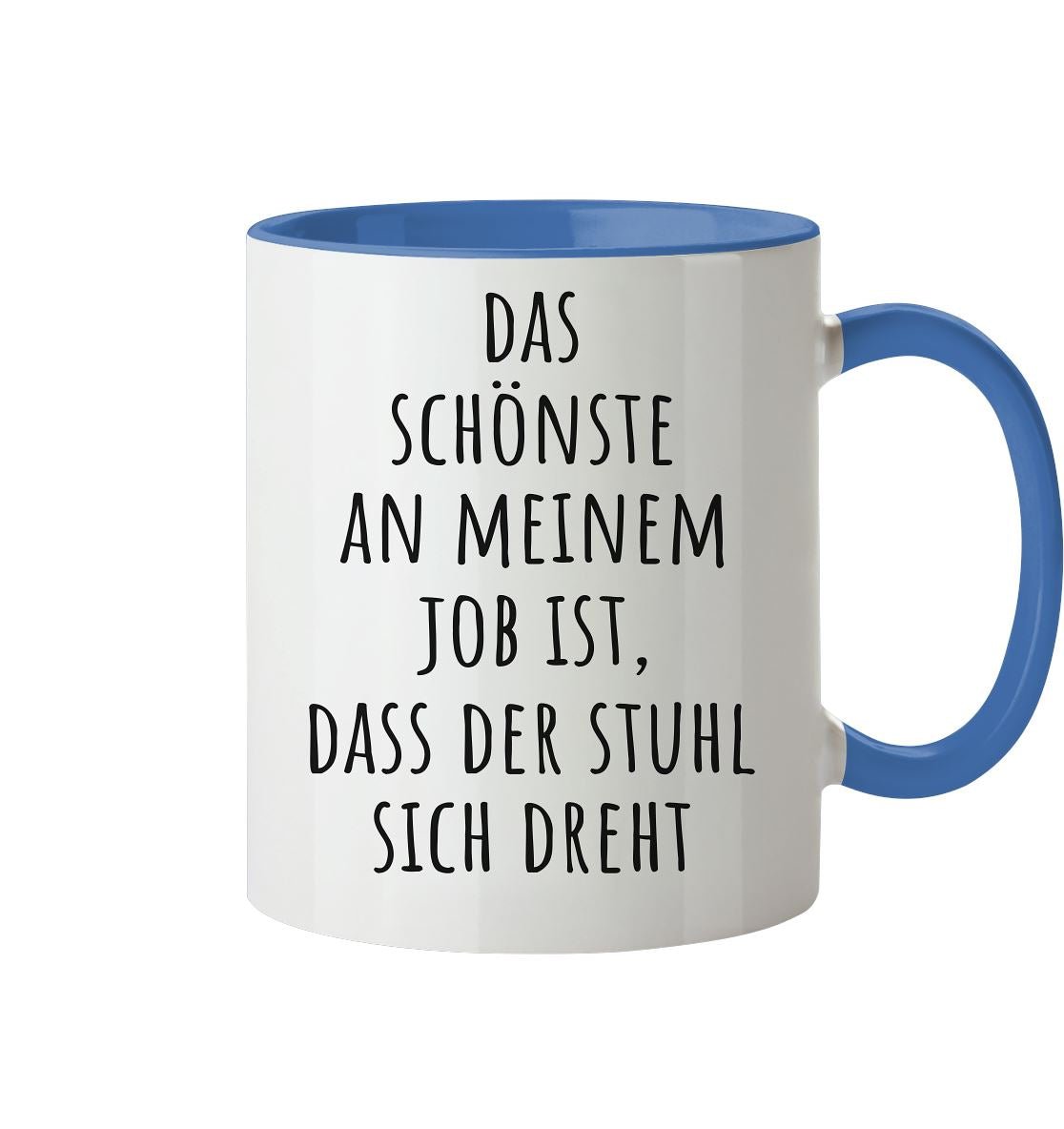 Das schönste an meinem Job - Tasse zweifarbig - BINYA