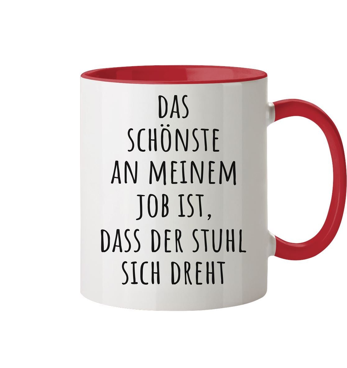 Das schönste an meinem Job - Tasse zweifarbig - BINYA