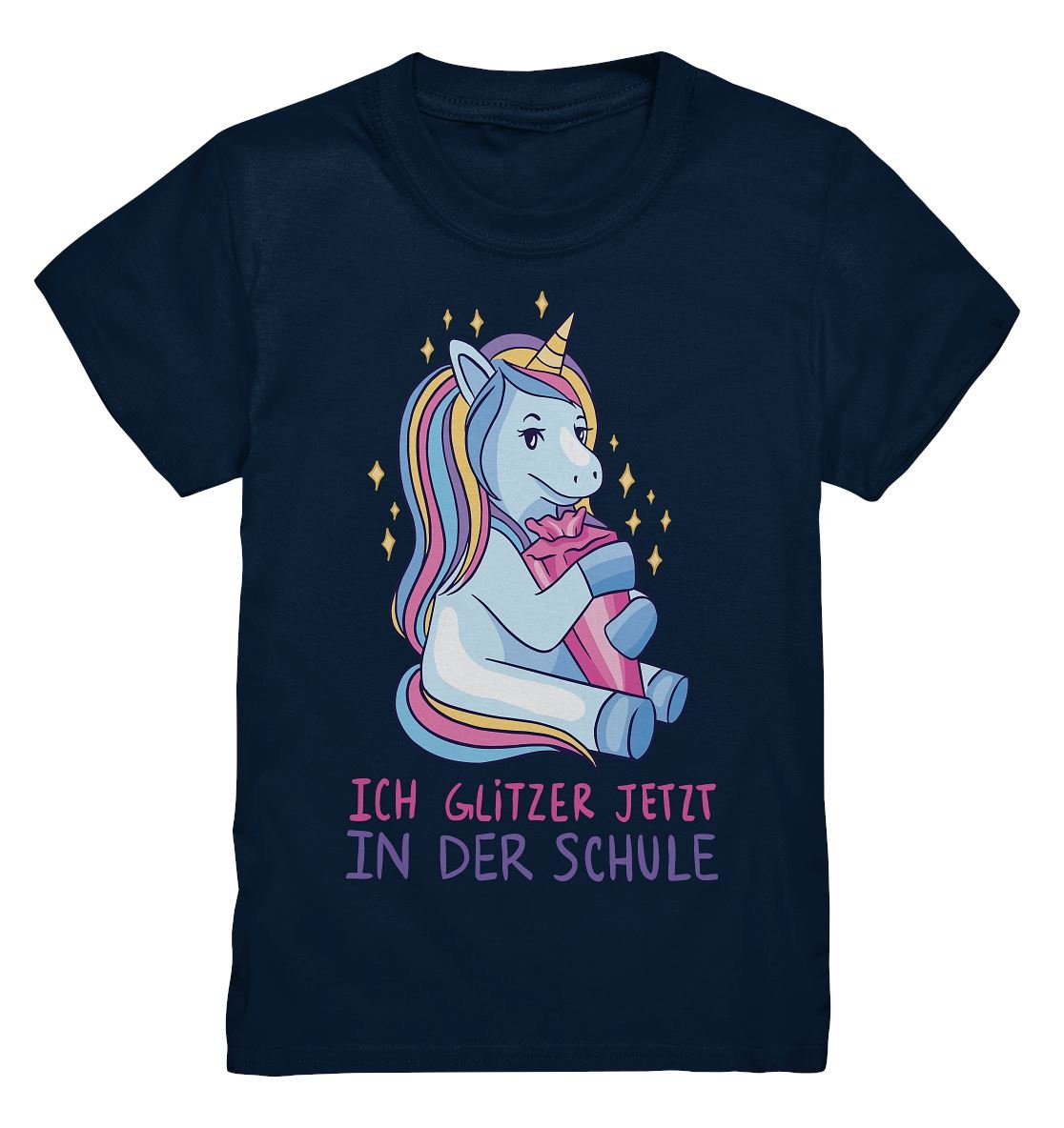 Einhorn mit Schultüte - Kids Premium Shirt - BINYA