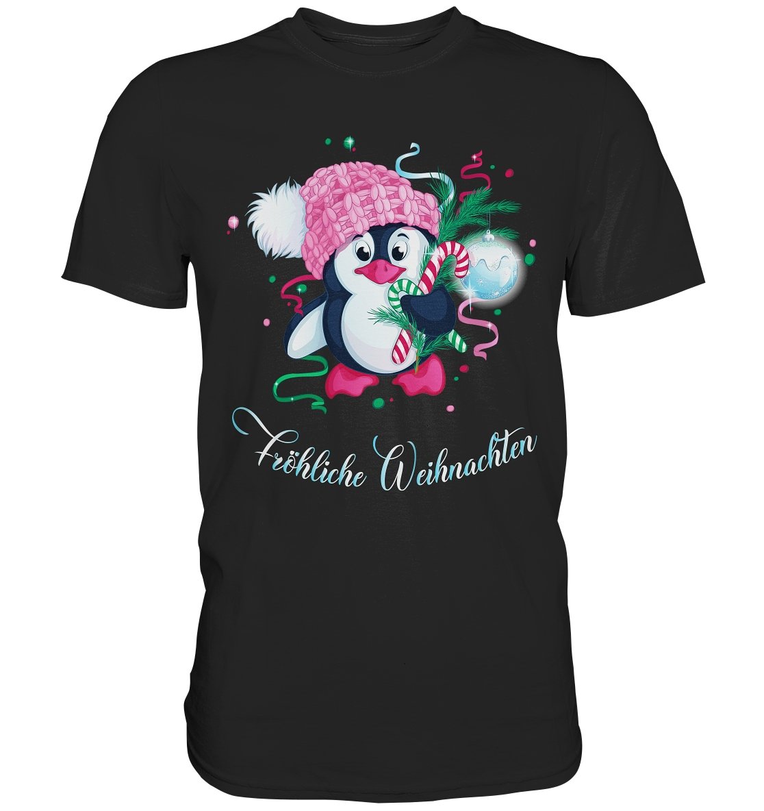 Fröhliche Weihnachten Pinguin - Premium Shirt - BINYA