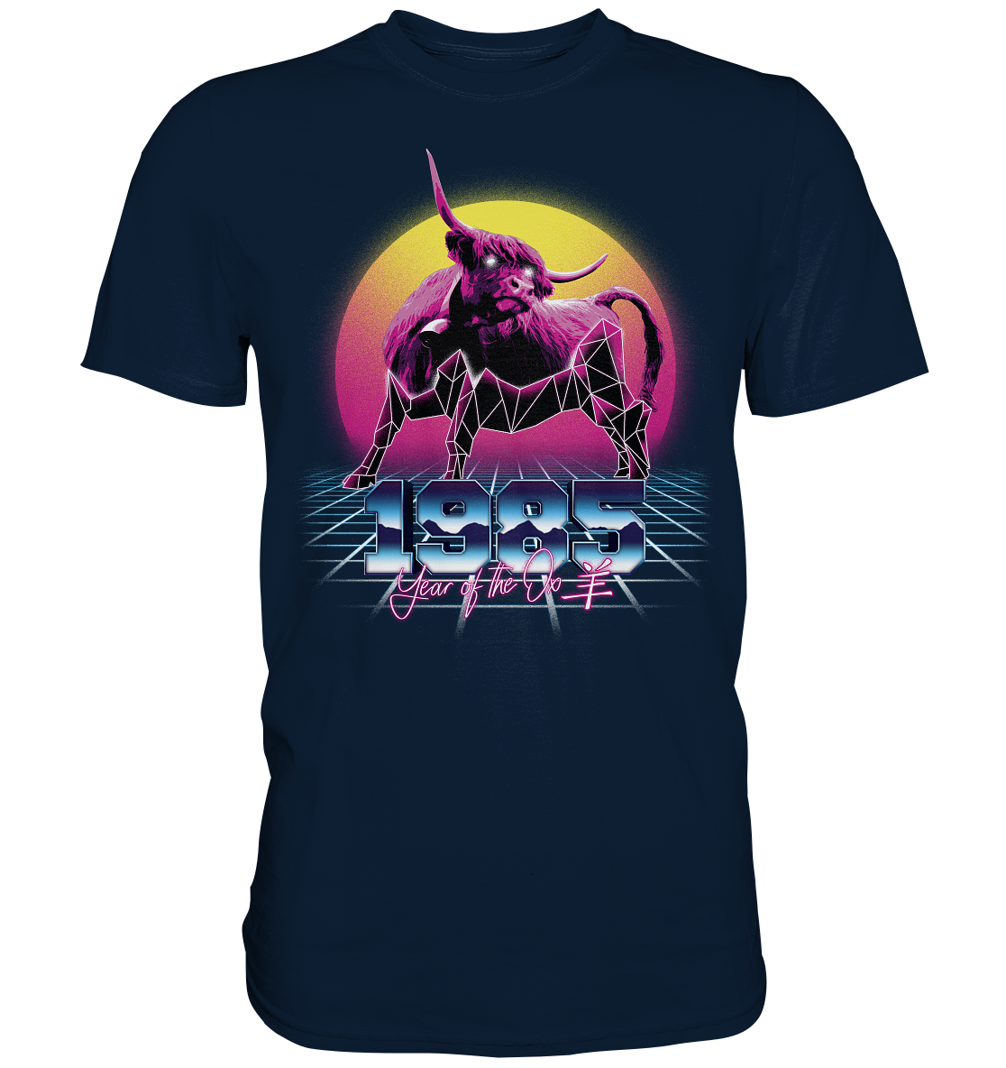 Bull Chinese Retro - Premium Shirt