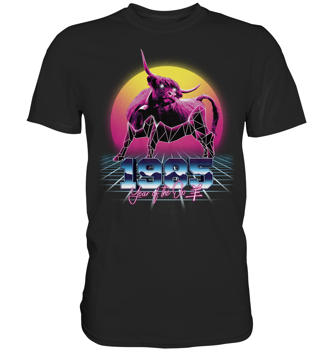 Bull Chinese Retro - Premium Shirt