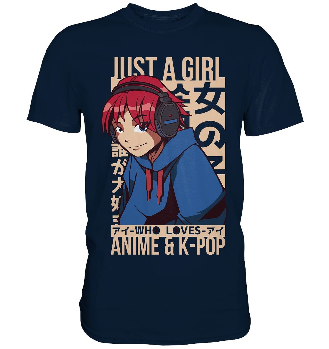GIRL LOVES ANIME - Premium Shirt - BINYA