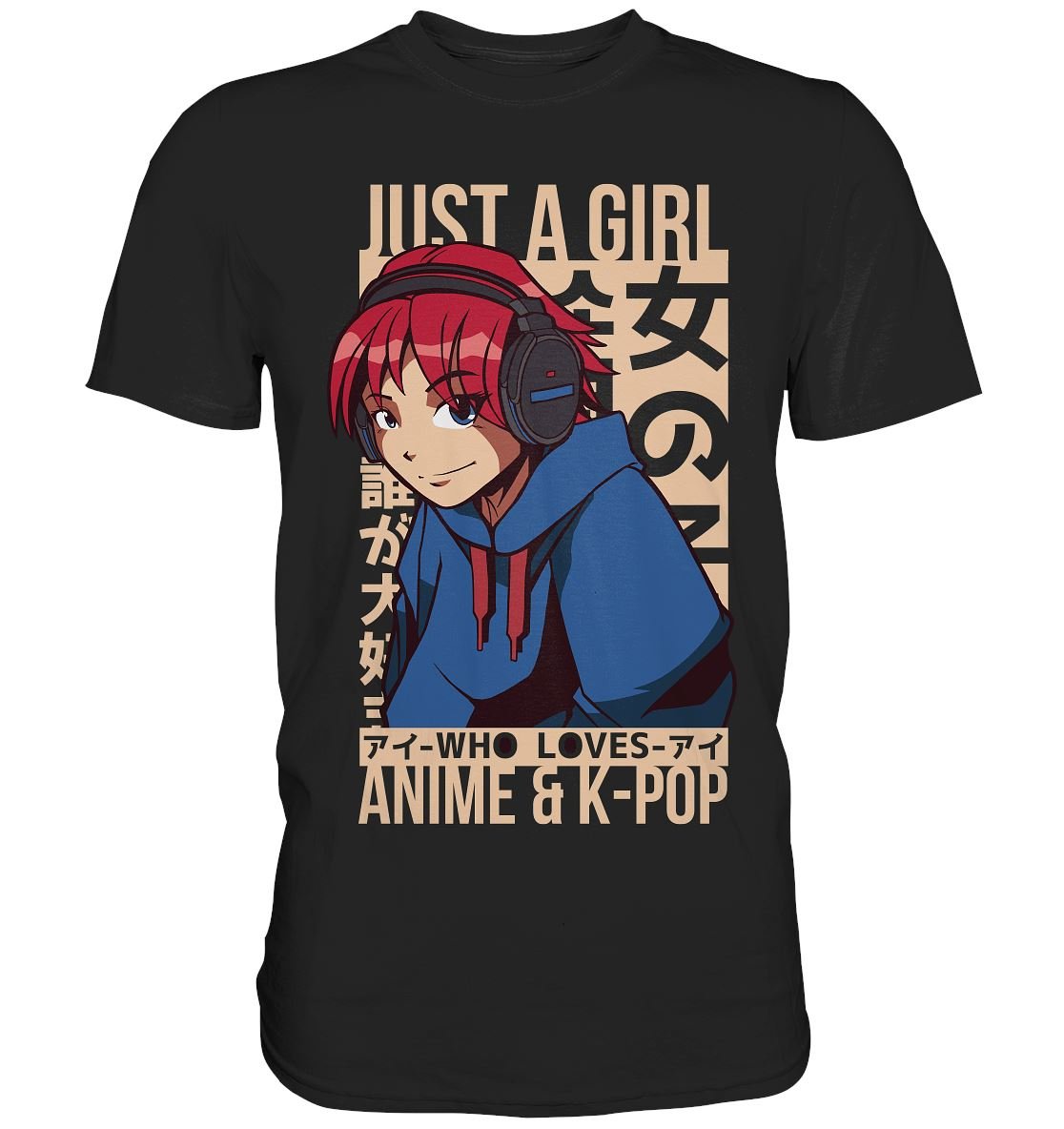 GIRL LOVES ANIME - Premium Shirt - BINYA