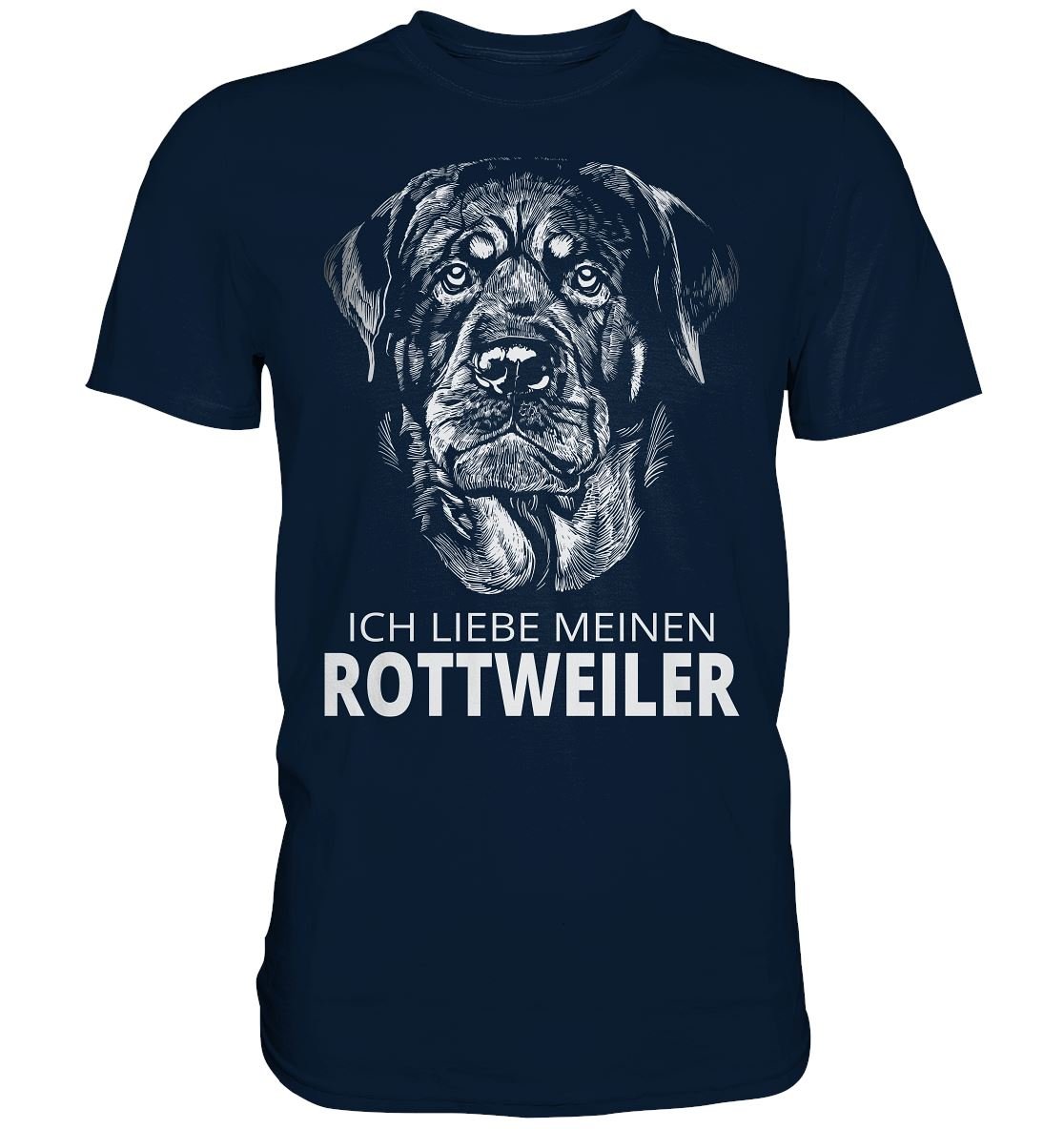 Ich liebe meinen Rottweiler - Premium Shirt - BINYA