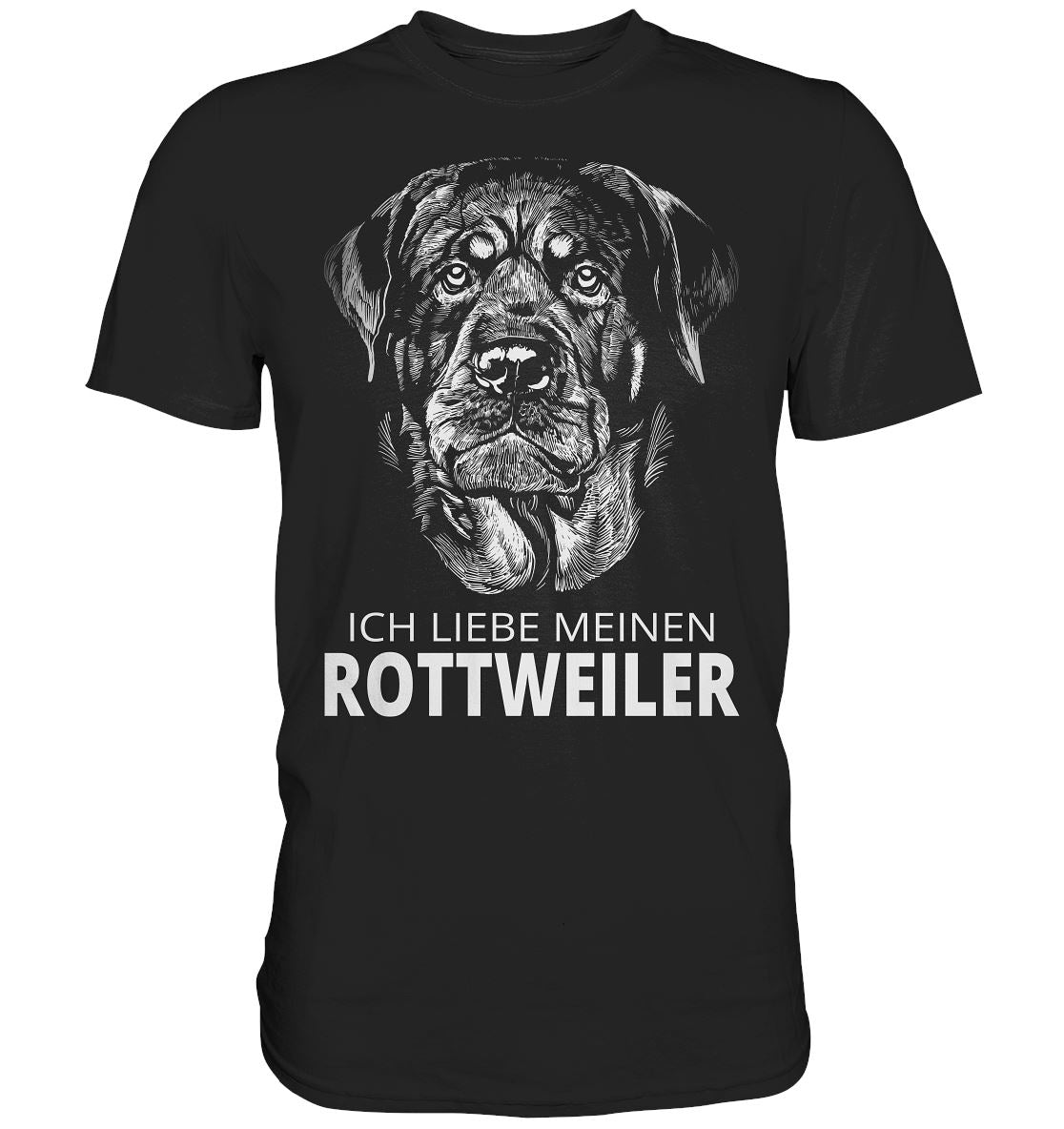 Ich liebe meinen Rottweiler - Premium Shirt - BINYA