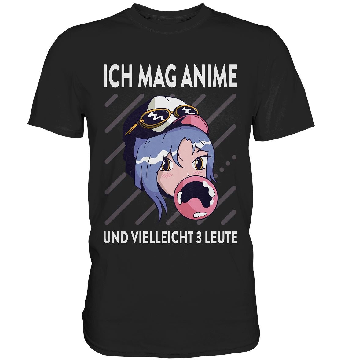 Ich mag Anime und vielleicht 3 Leute - Premium Shirt - BINYA
