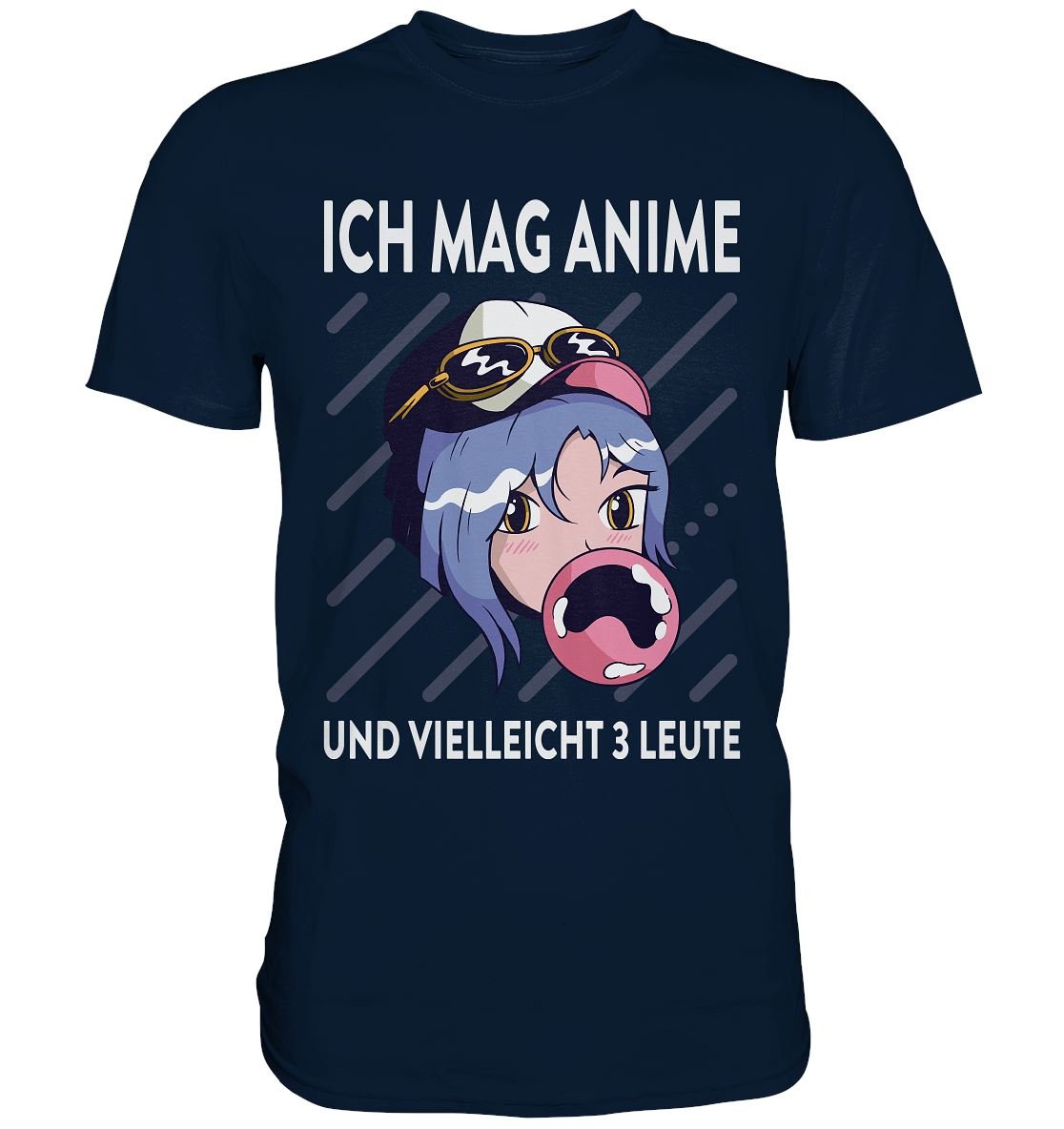 Ich mag Anime und vielleicht 3 Leute - Premium Shirt - BINYA