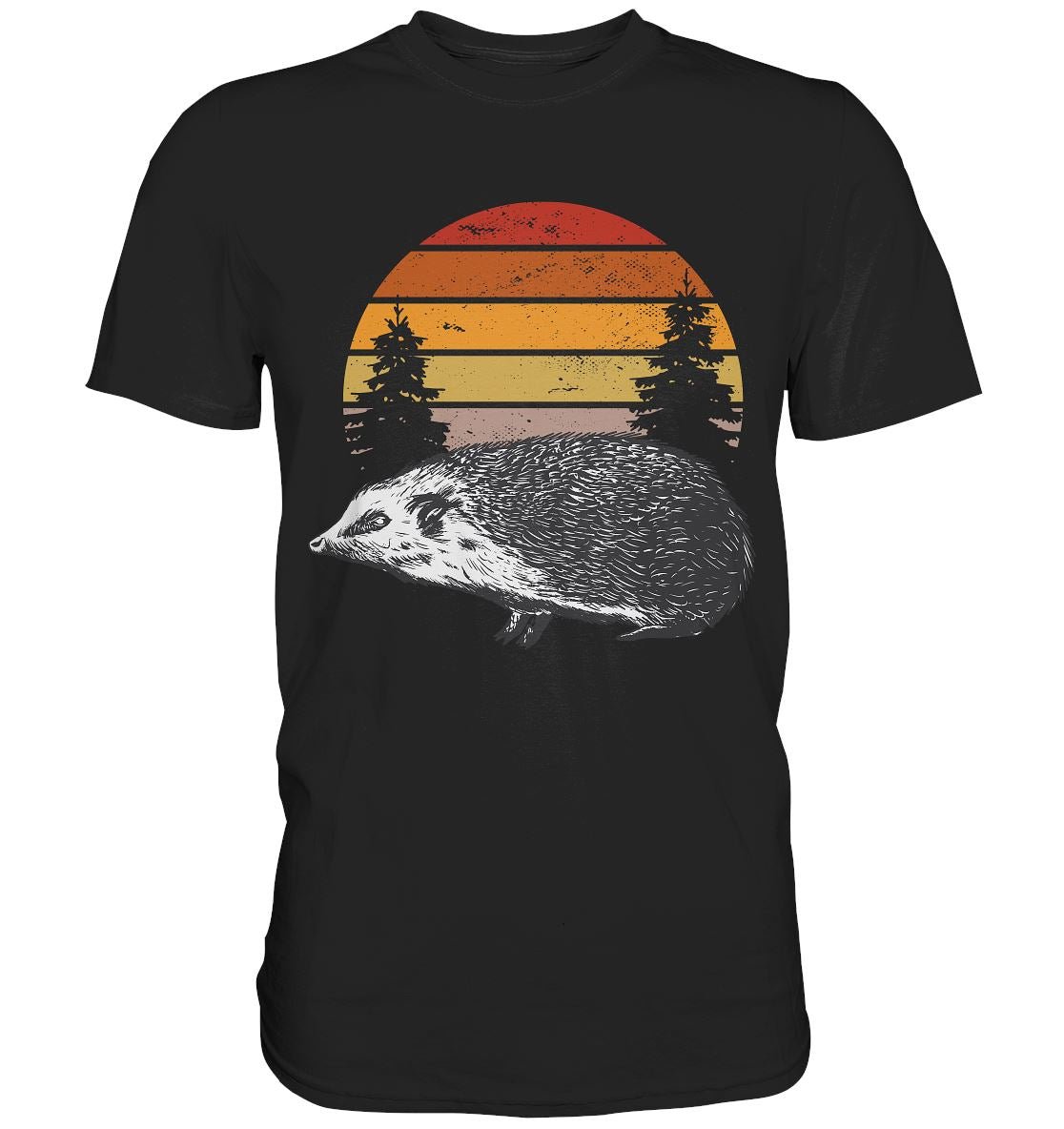 IGEL bei Sonnenuntergang - Premium Shirt - BINYA