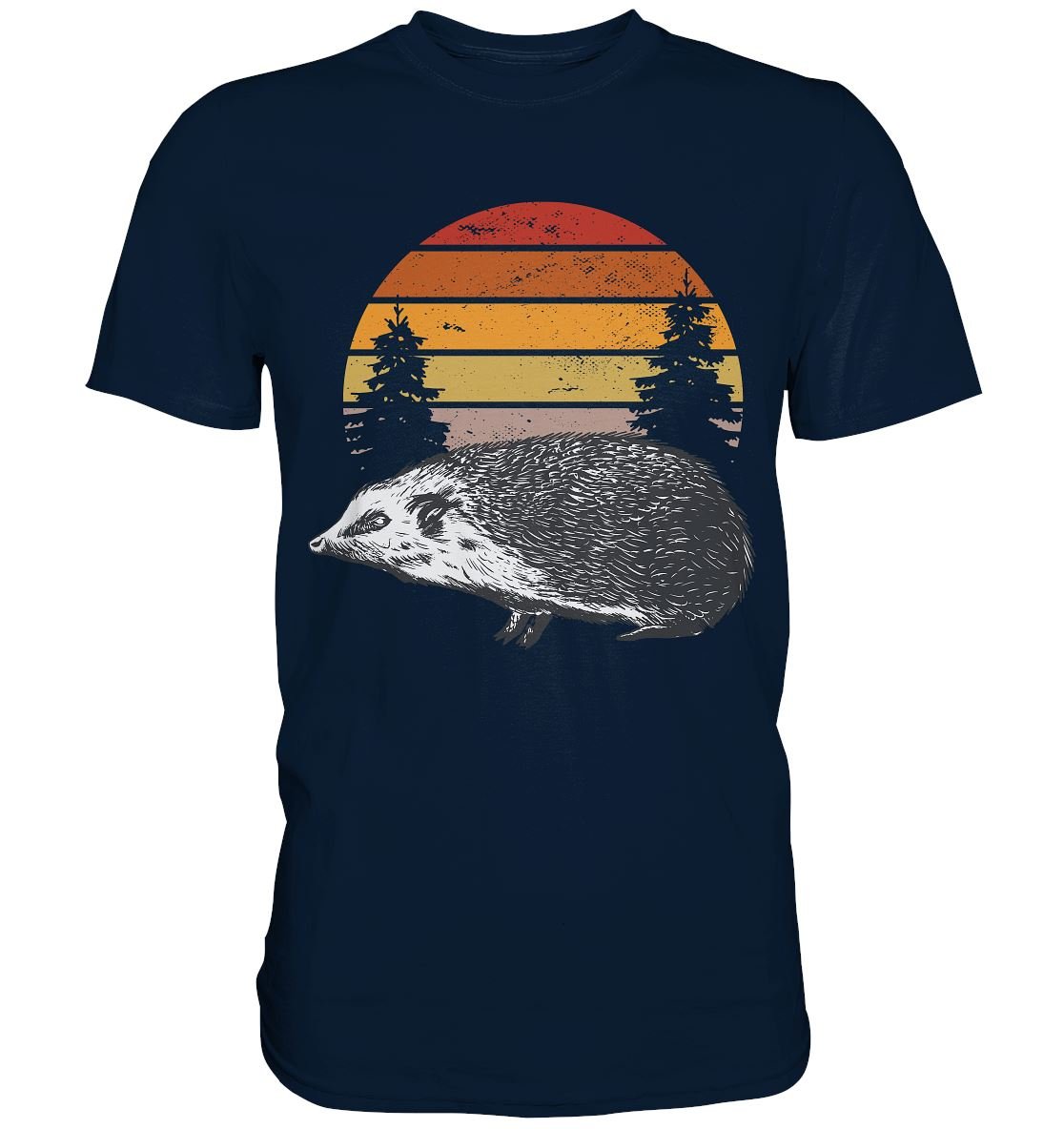 IGEL bei Sonnenuntergang - Premium Shirt - BINYA