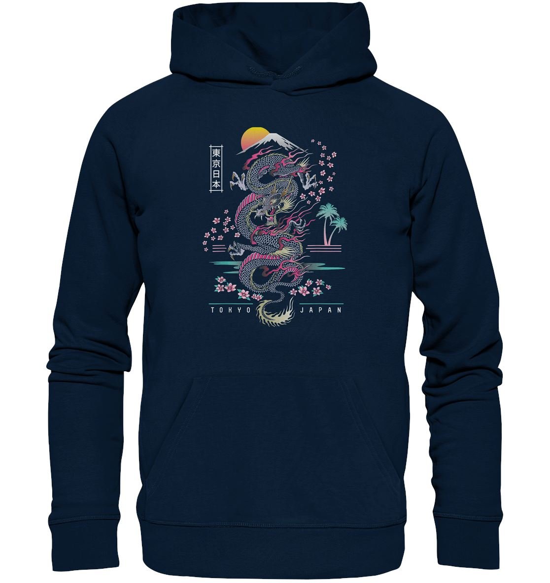 Japanischer Tokyo Drachen - Organic Basic Hoodie - BINYA
