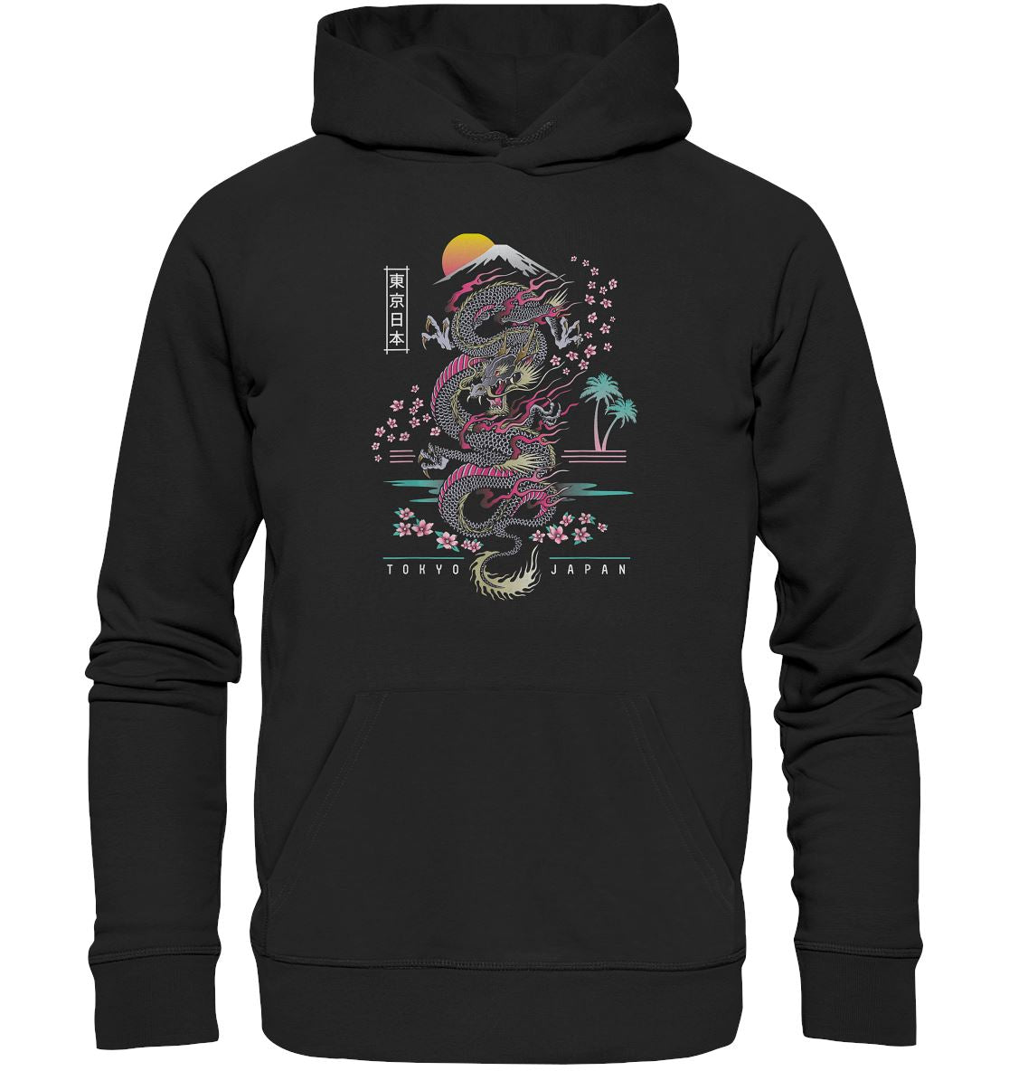 Japanischer Tokyo Drachen - Organic Basic Hoodie - BINYA