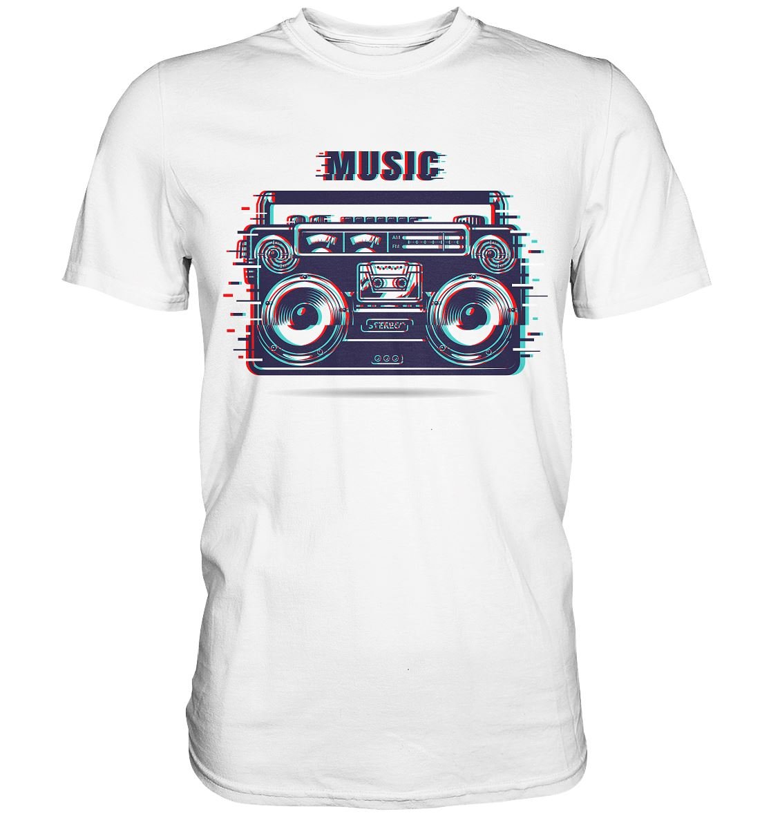 Kassettenrekorder 80er 90er - Premium Shirt - BINYA