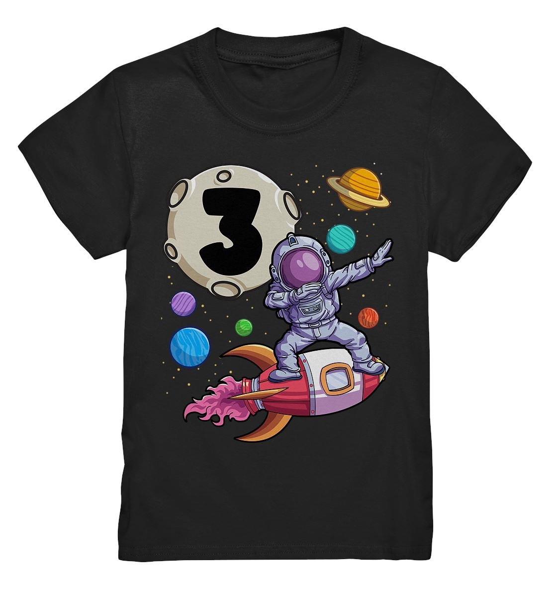Kinder 3. Geburtstag Astronaut - Kids Premium Shirt - BINYA