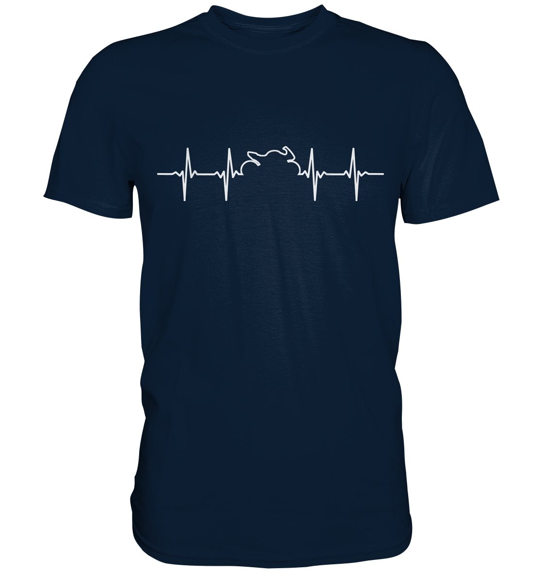 Motorrad Heartbeat EKG - Premium Shirt - BINYA