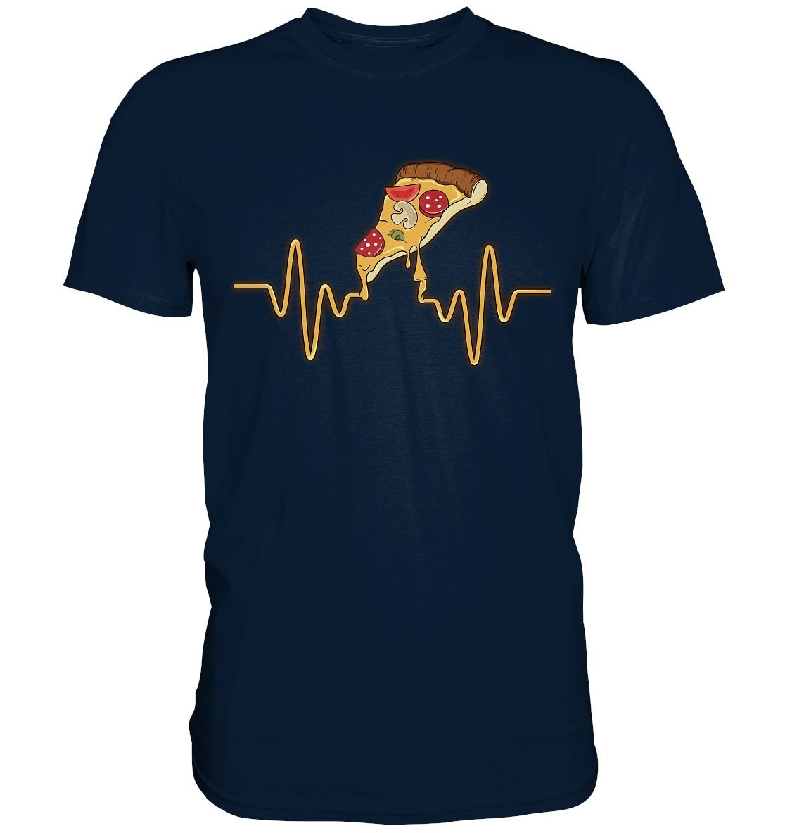 Pizza Herzschlag - Premium Shirt - BINYA