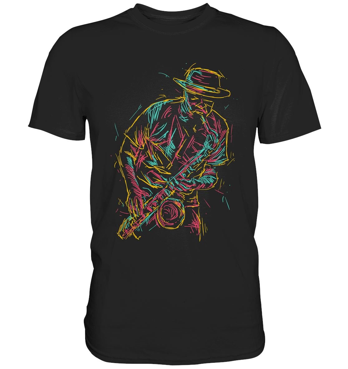 Saxophonspieler - Premium Shirt - BINYA
