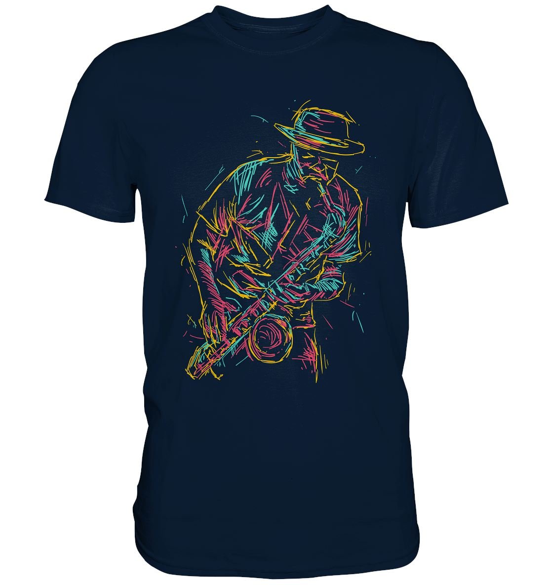 Saxophonspieler - Premium Shirt - BINYA
