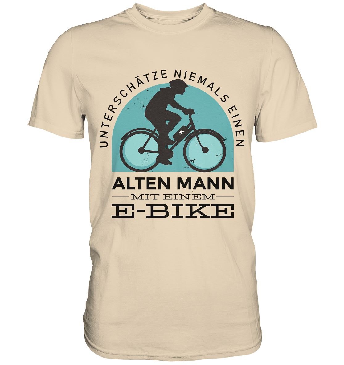 Unterschätze Niemals Einen Alten Mann - Premium Shirt - BINYA