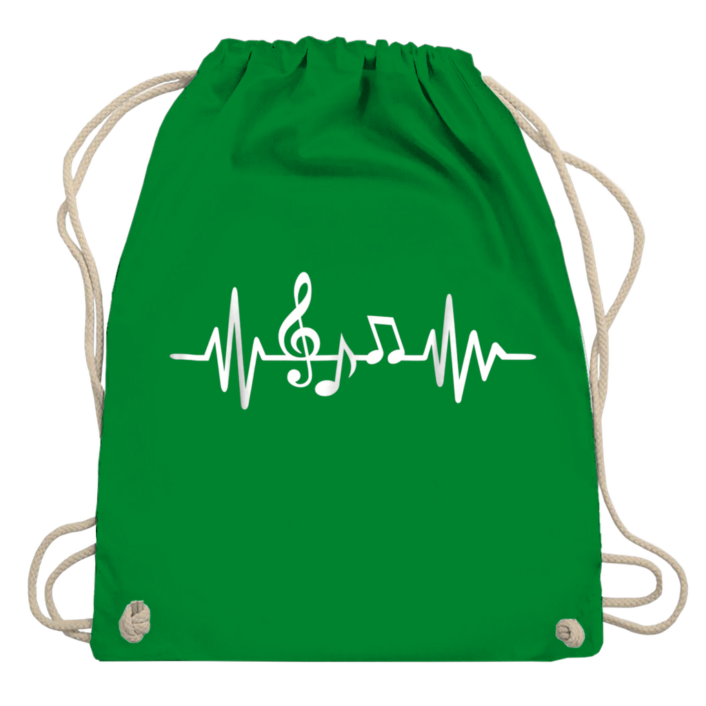 Heartbeat Musik Turnbeutel – Geschenk für Musiker und Musikfans