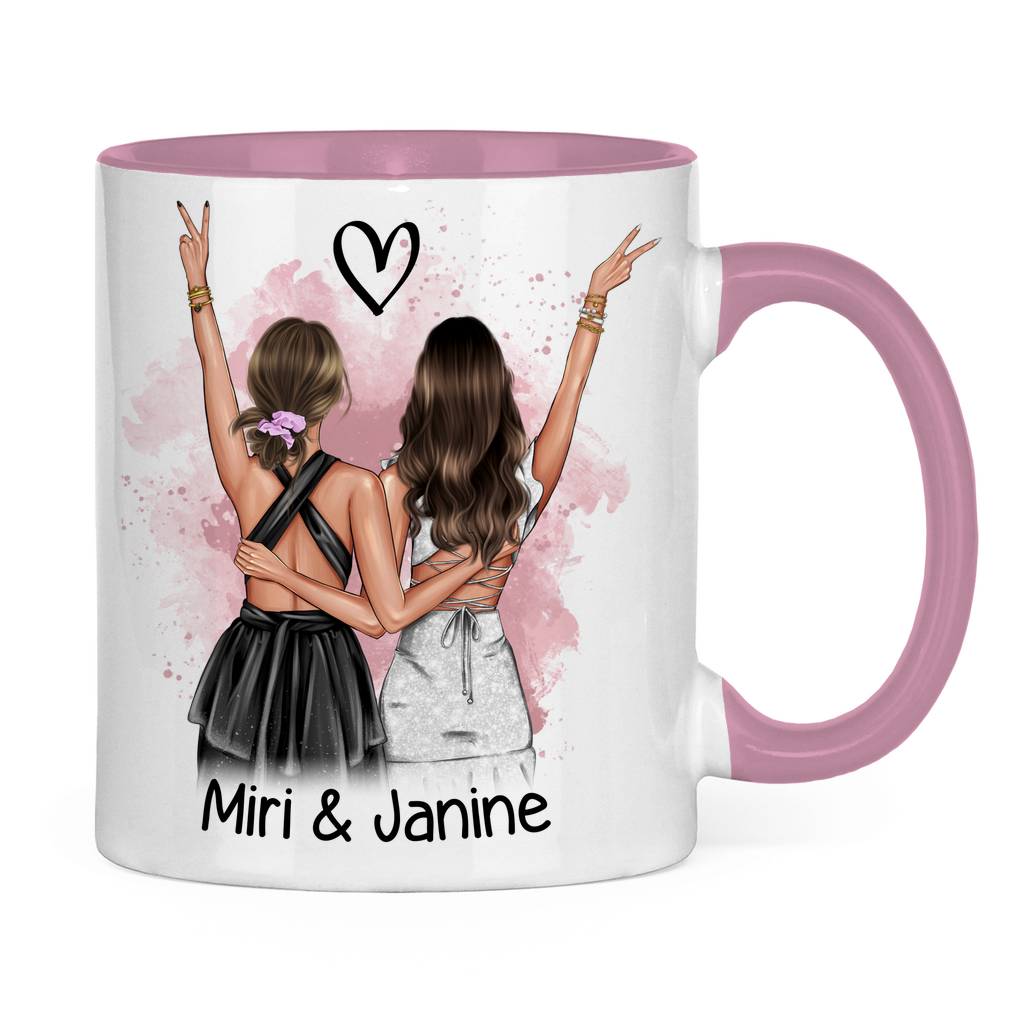 Tasse zweifarbig Miri & Janine