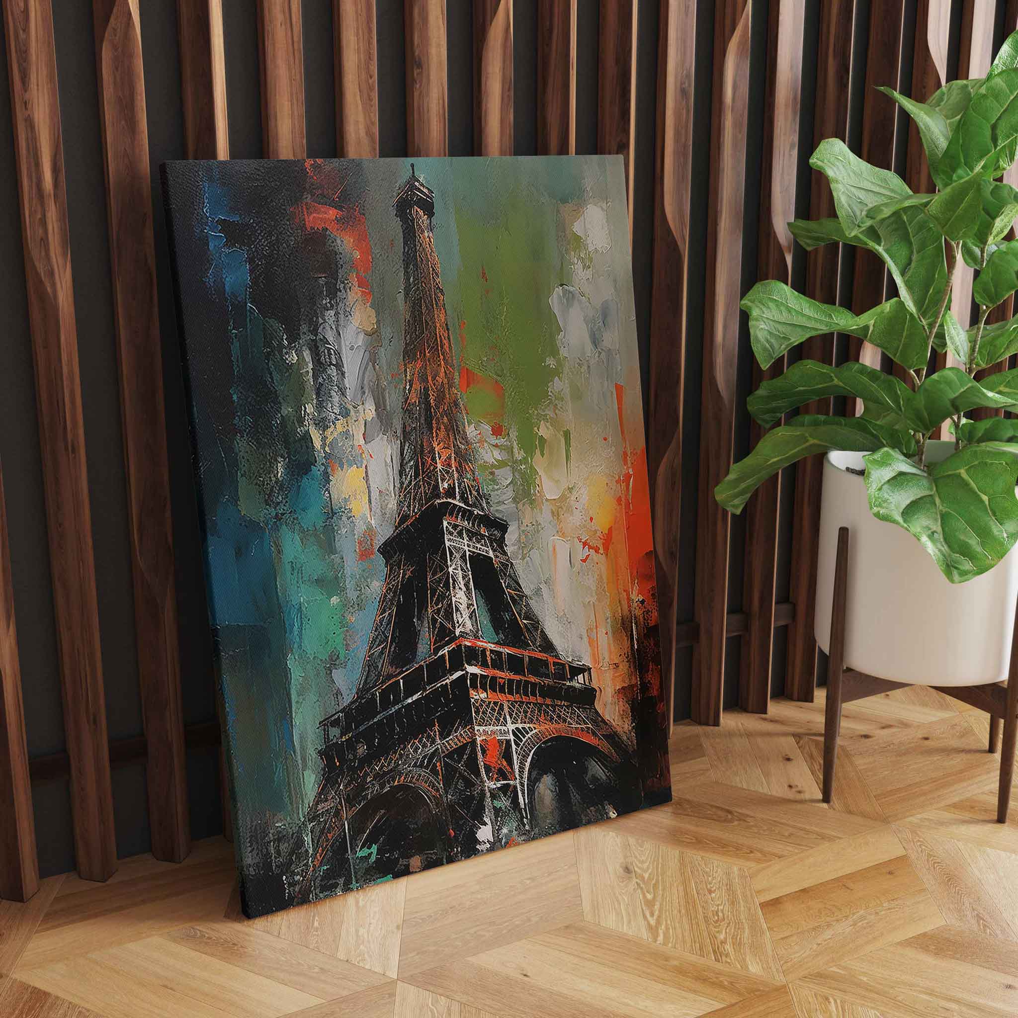 Eiffelturm Paris Abstrakte Wandkunst Leinwandbild