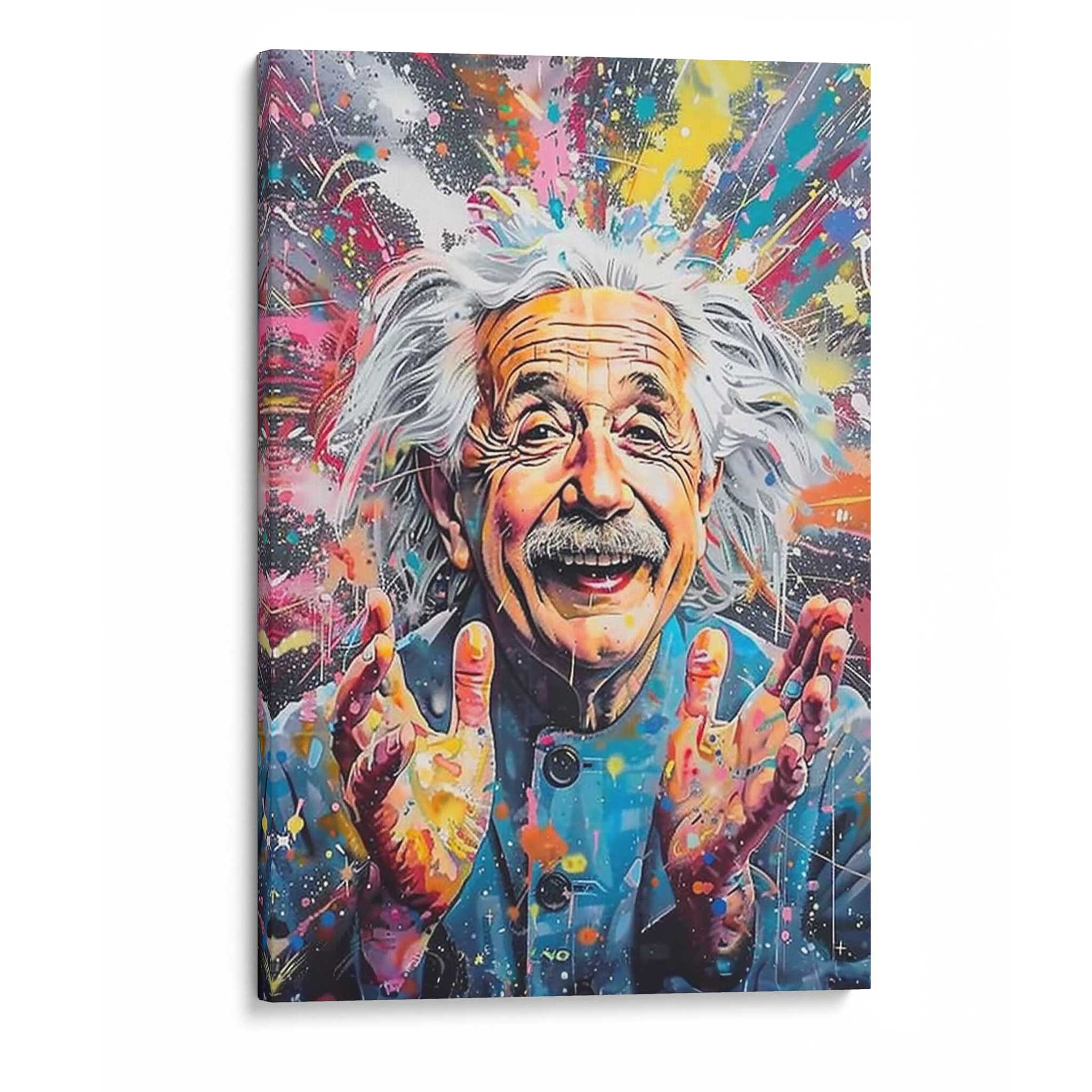 Albert Einstein Leinwandbild Wandkunst Leinwand-Pop-Art