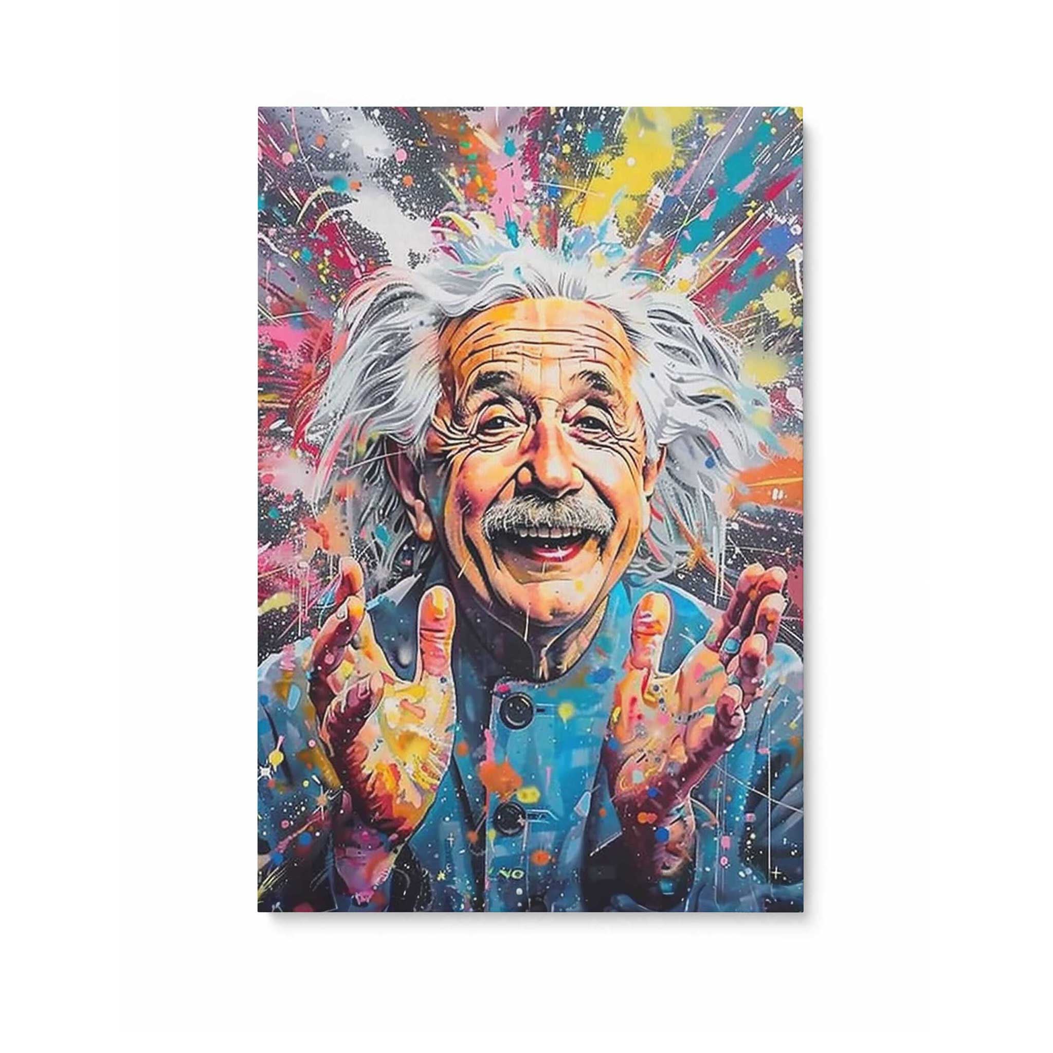 Albert Einstein Leinwandbild Wandkunst Leinwand-Pop-Art