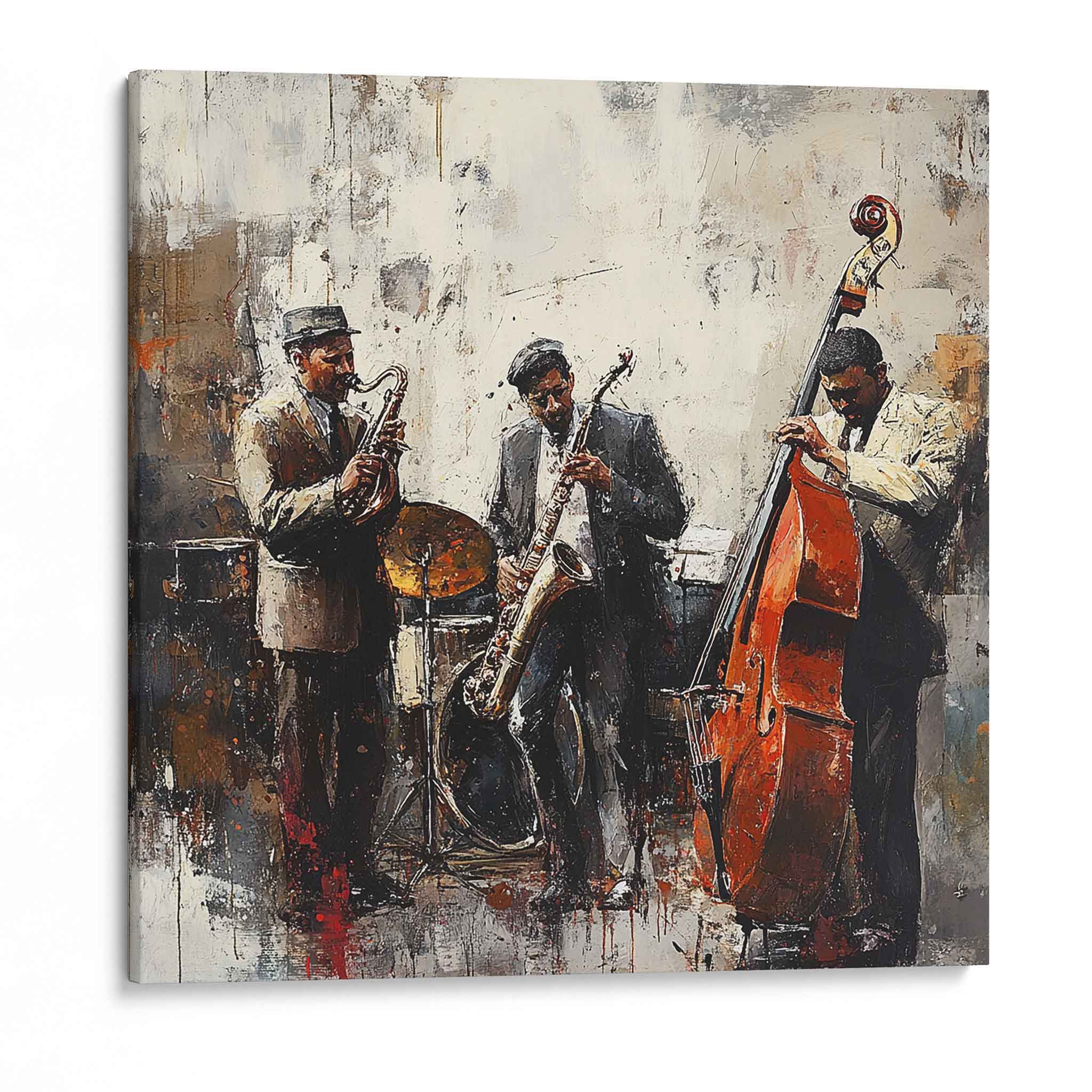 Jazz Band, Musiker Wandkunst, Leinwandbild