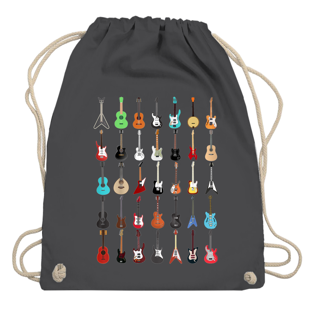 Gitarren Turnbeutel – Musik Geschenk für Gitarristen & Musikfans