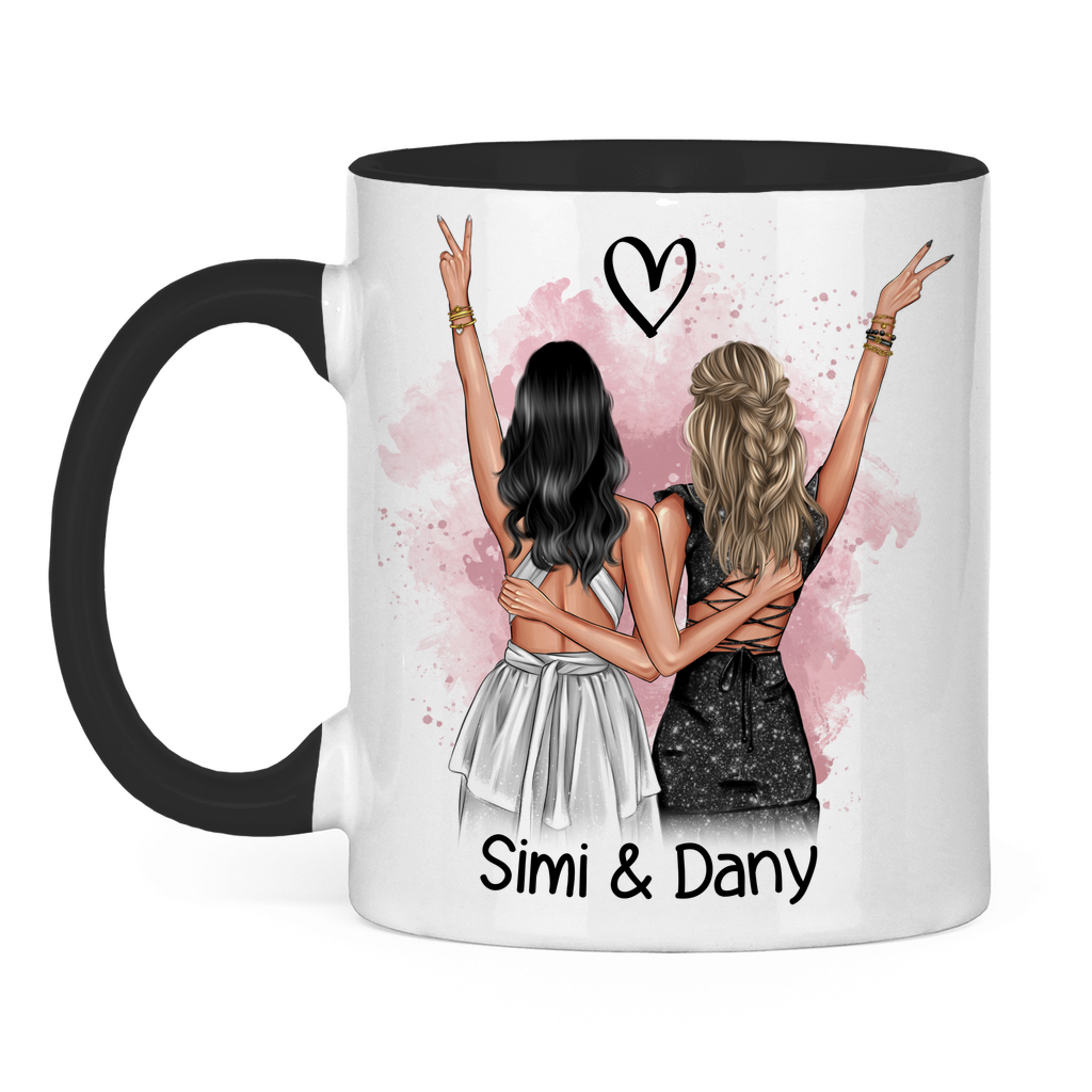 Tasse zweifarbig Simi & Dany
