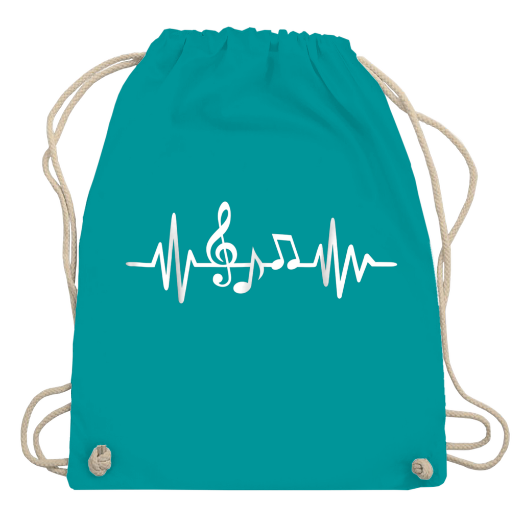Heartbeat Musik Turnbeutel – Geschenk für Musiker und Musikfans