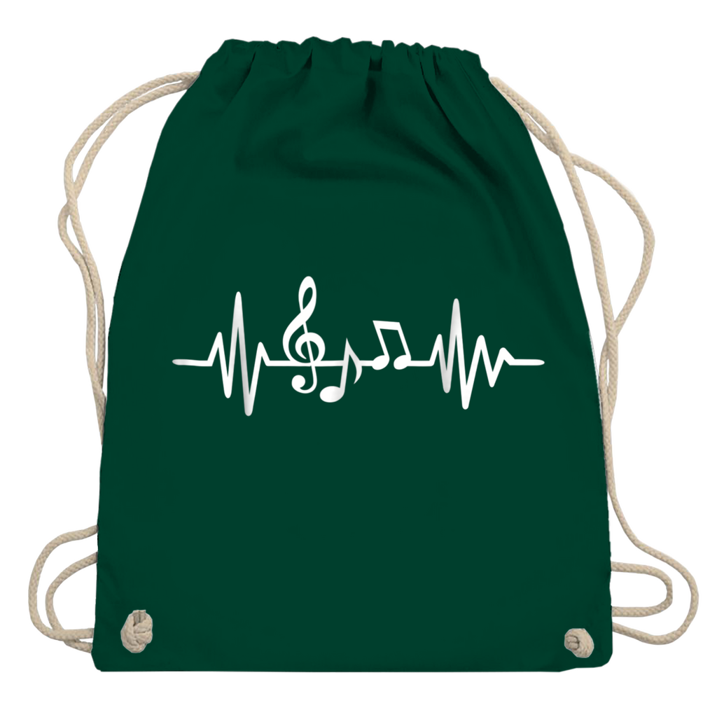 Heartbeat Musik Turnbeutel – Geschenk für Musiker und Musikfans