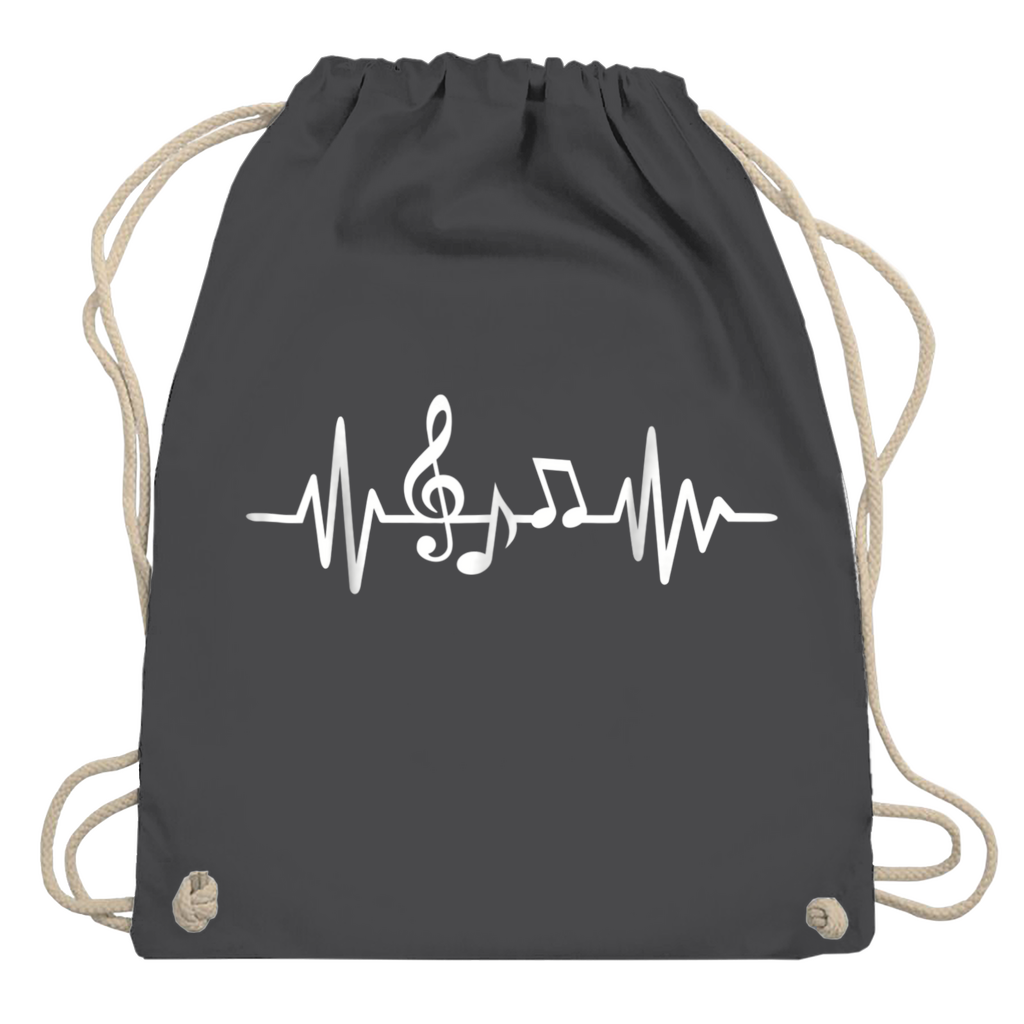 Heartbeat Musik Turnbeutel – Geschenk für Musiker und Musikfans