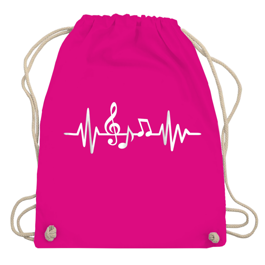 Heartbeat Musik Turnbeutel – Geschenk für Musiker und Musikfans