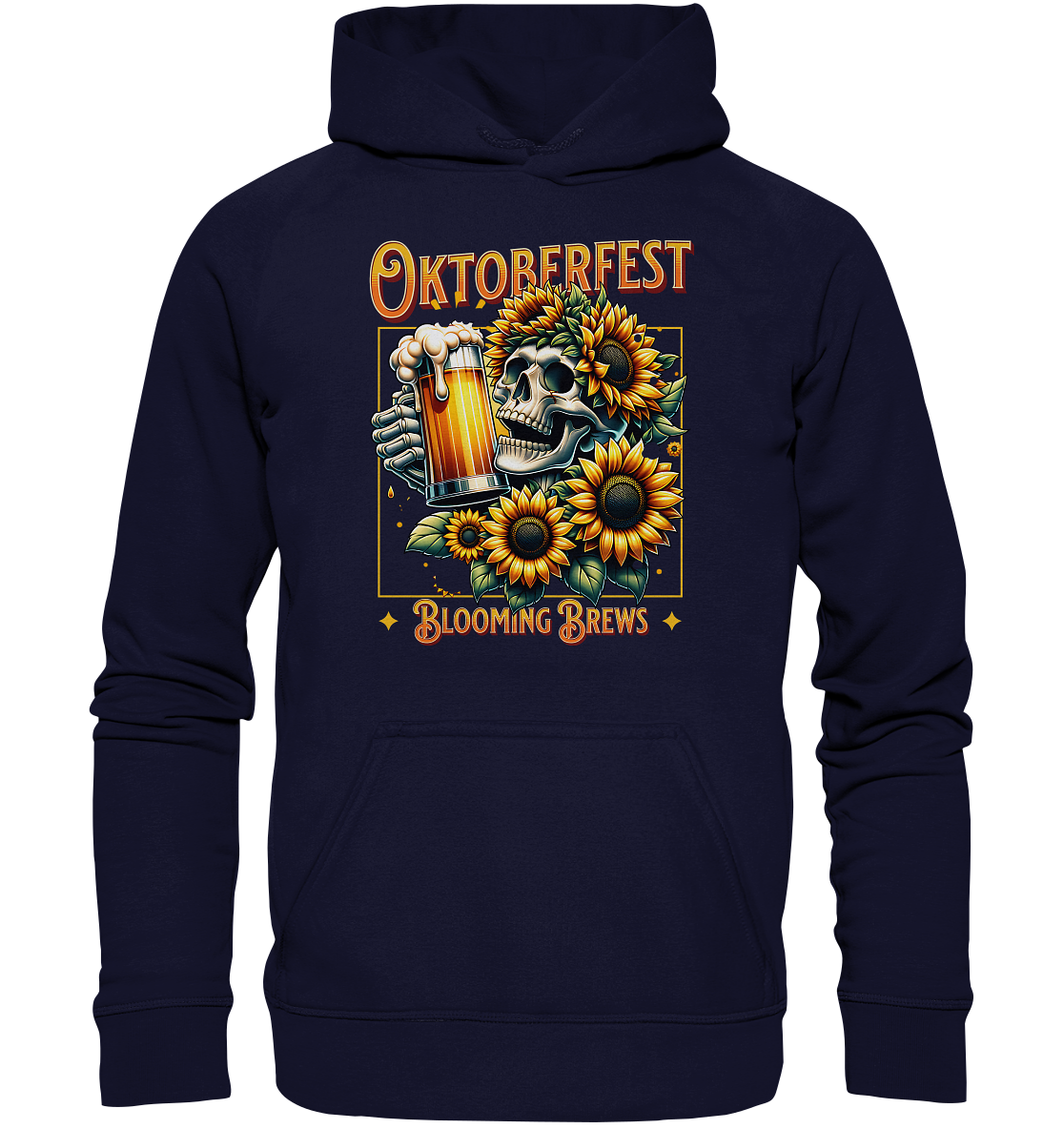 Oktoberfest München Blooming Brews Skull Hoodie