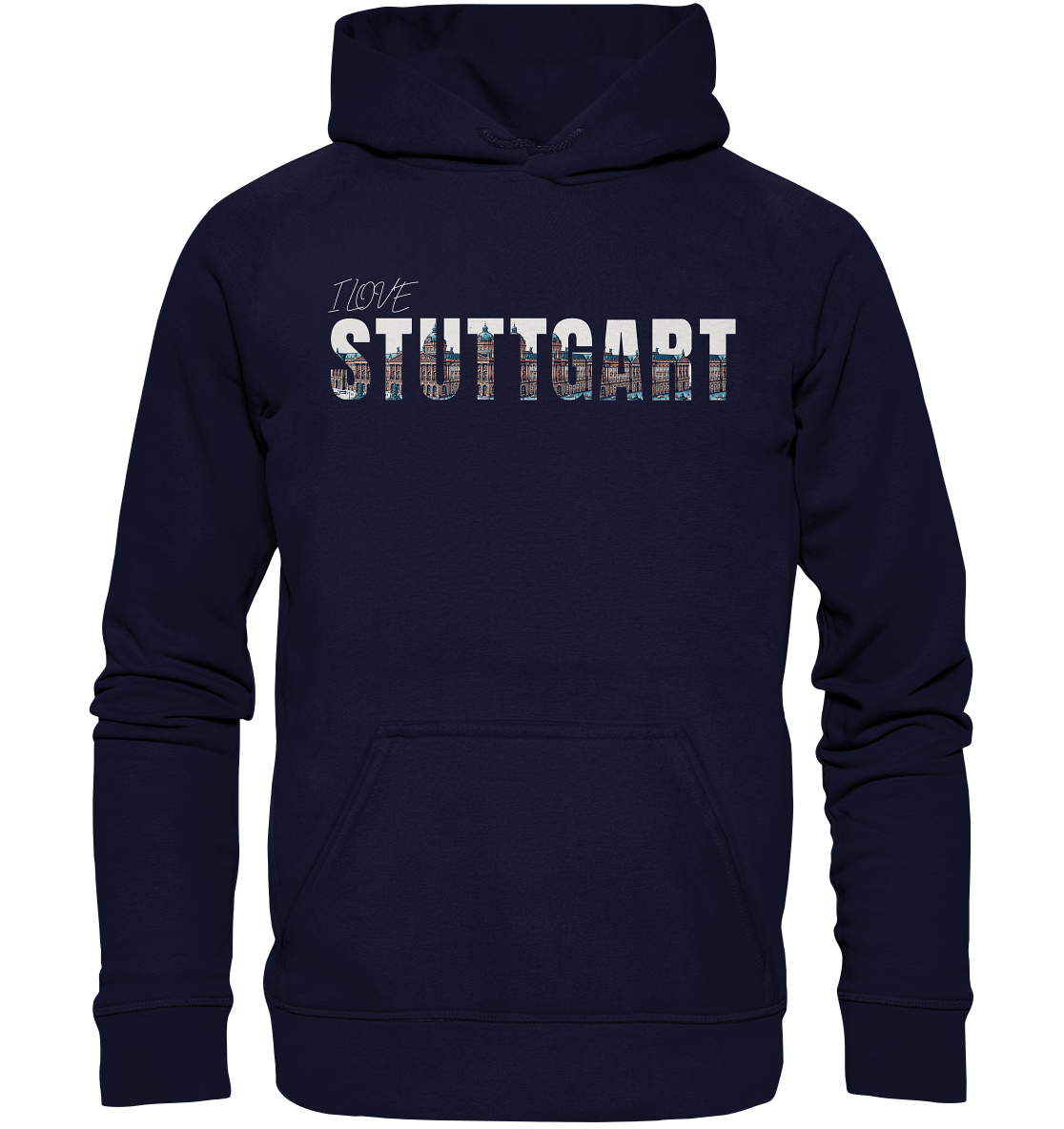 Stuttgart Skyline I Love Stuggi Schwabenland Hoodie