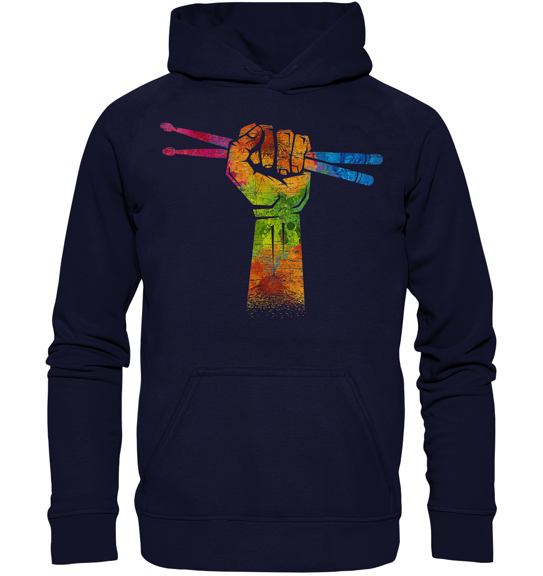 Schlagzeuger Faust Drumsticks - Basic Unisex Hoodie