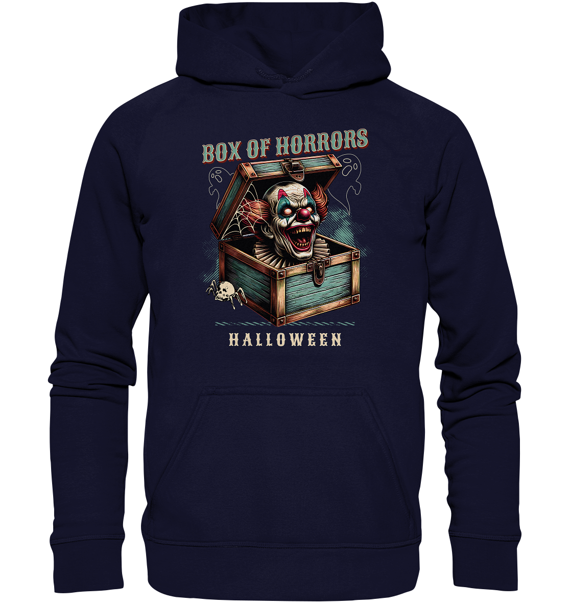 Box of Horrors Halloween Clown Hoodie