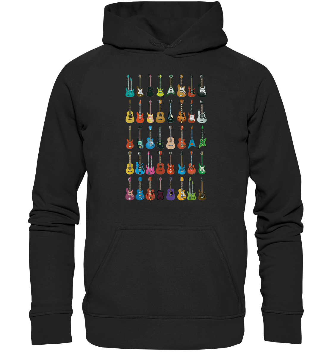 Verschiedene Gitarren  - Basic Unisex Hoodie