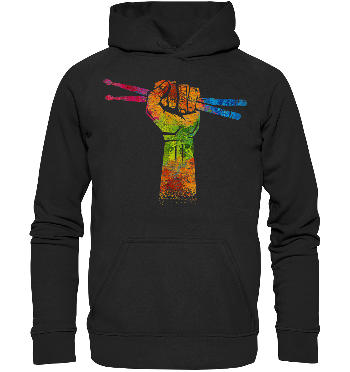 Schlagzeuger Faust Drumsticks - Basic Unisex Hoodie