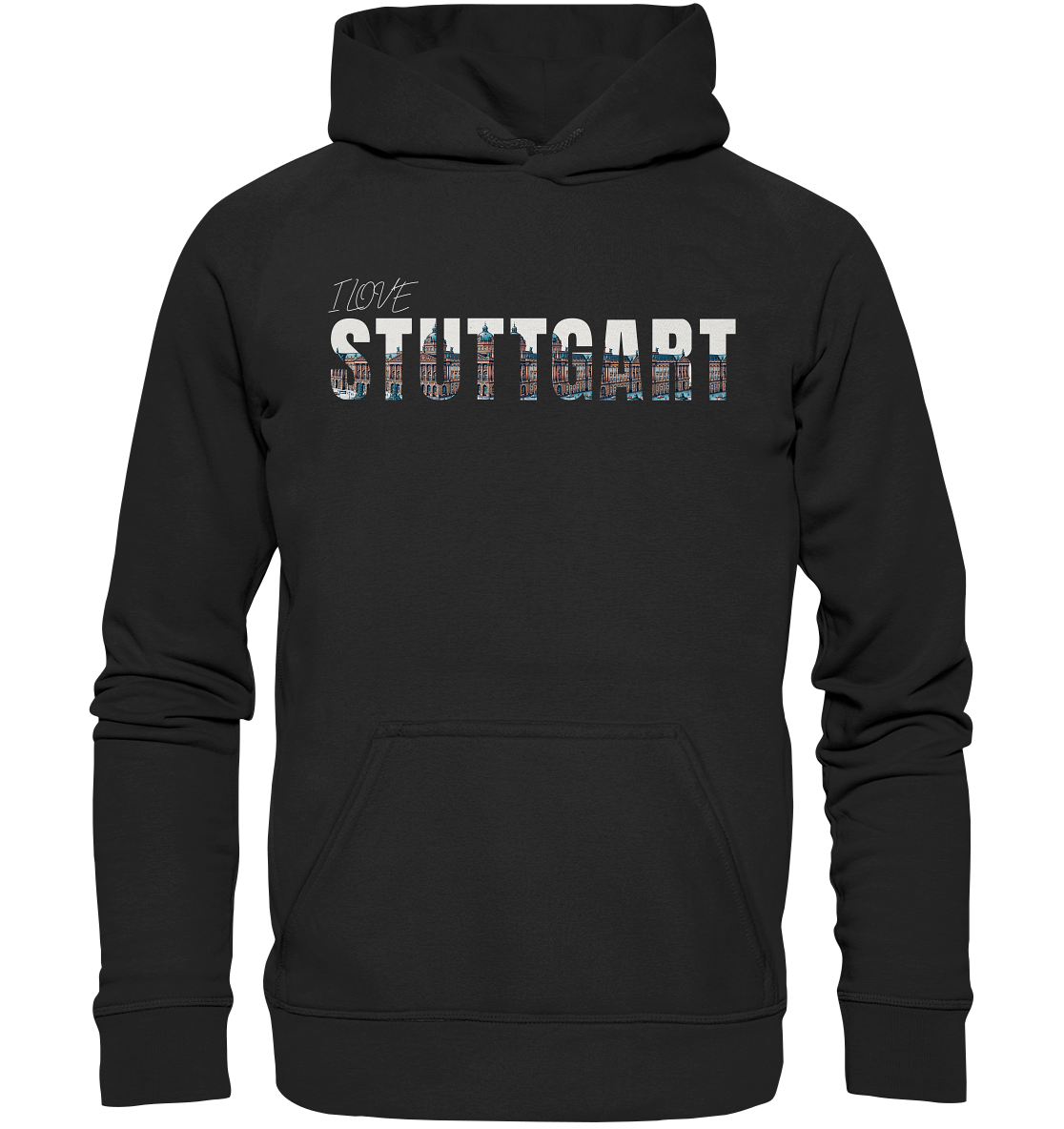 Stuttgart Skyline I Love Stuggi Schwabenland Hoodie