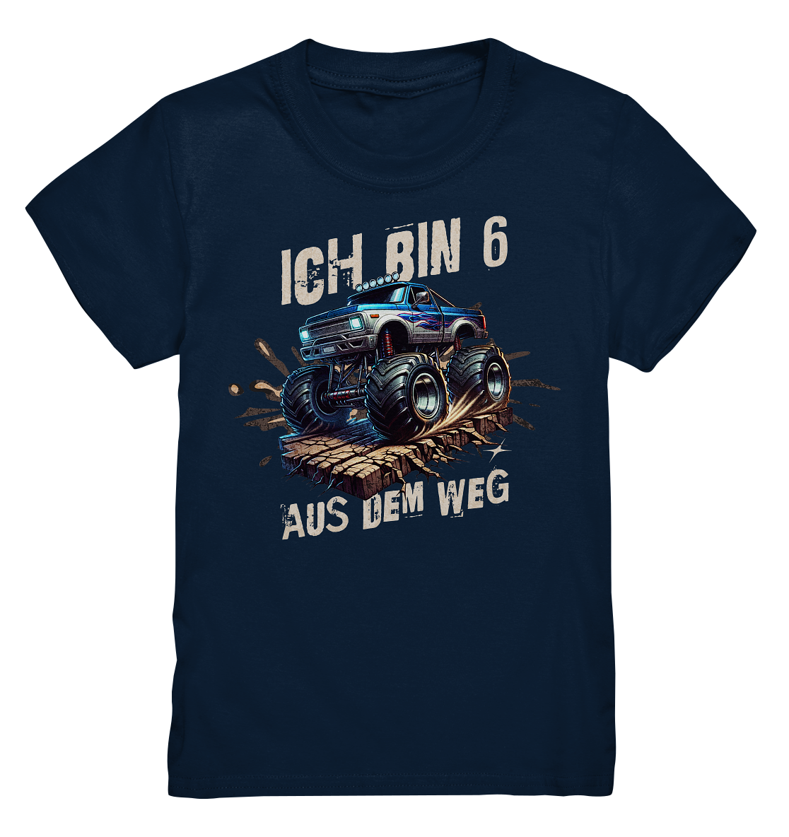 Ich bin 6 | Kinder T-Shirt 6. Geburtstag