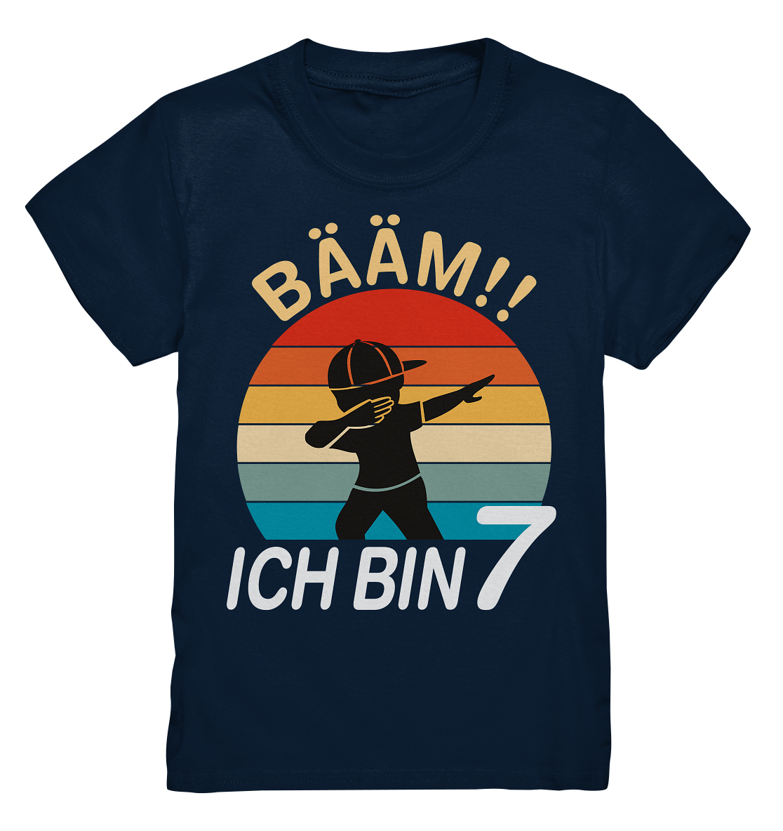 Kinder Dabbing 7 Jahre Geburtstagsshirt 7. Geburtstag T-Shirt