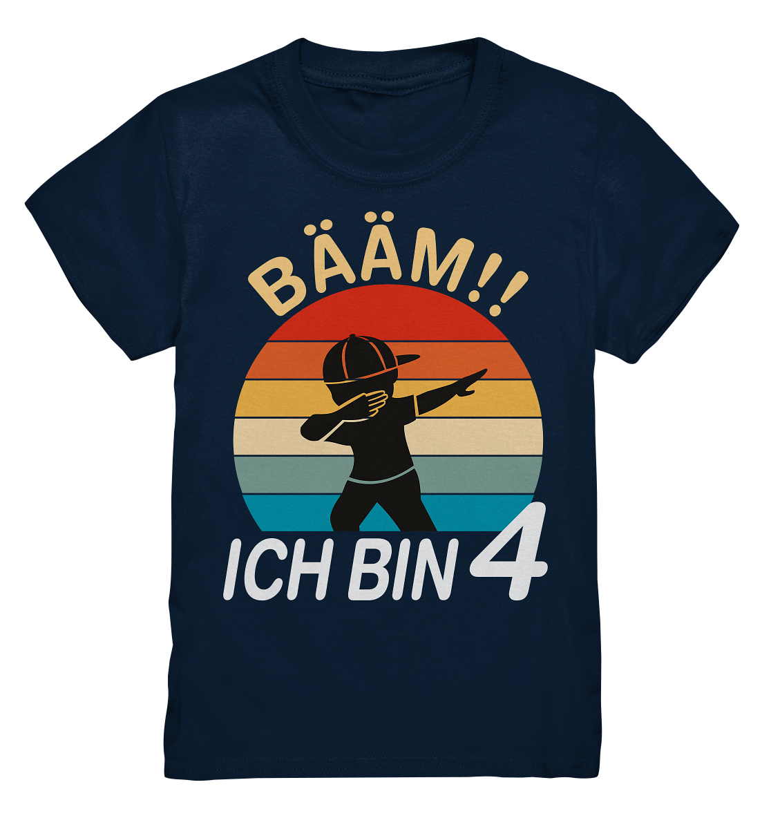 Kinder Dabbing 4 Jahre Geburtstagsshirt 4. Geburtstag T-Shirt