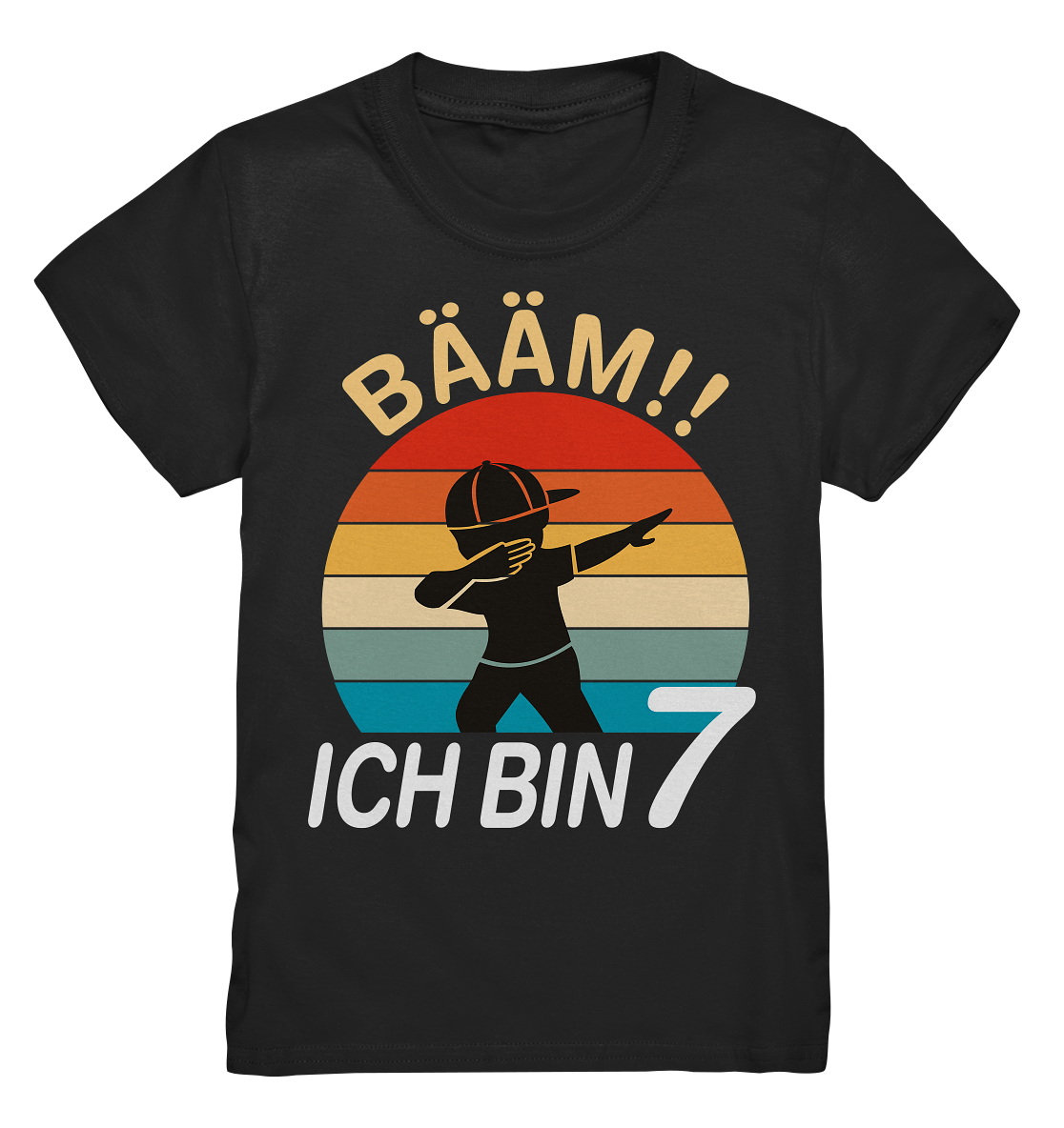 Kinder Dabbing 7 Jahre Geburtstagsshirt 7. Geburtstag T-Shirt