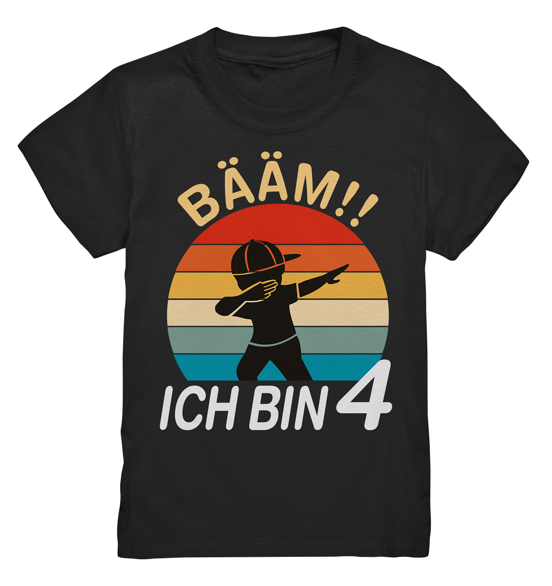 Kinder Dabbing 4 Jahre Geburtstagsshirt 4. Geburtstag T-Shirt